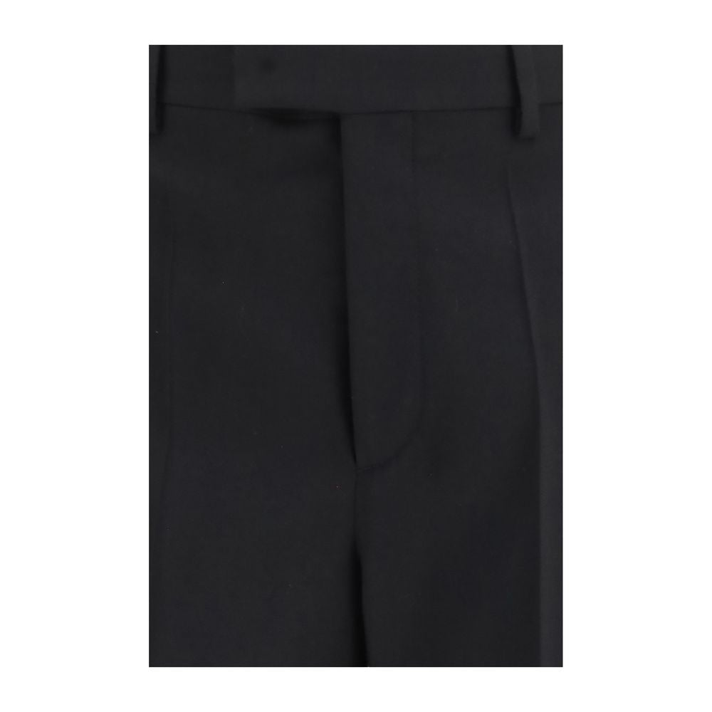 Valentino Black Wool Oves Aries Dress Pants – Timeless Luxury Elegance