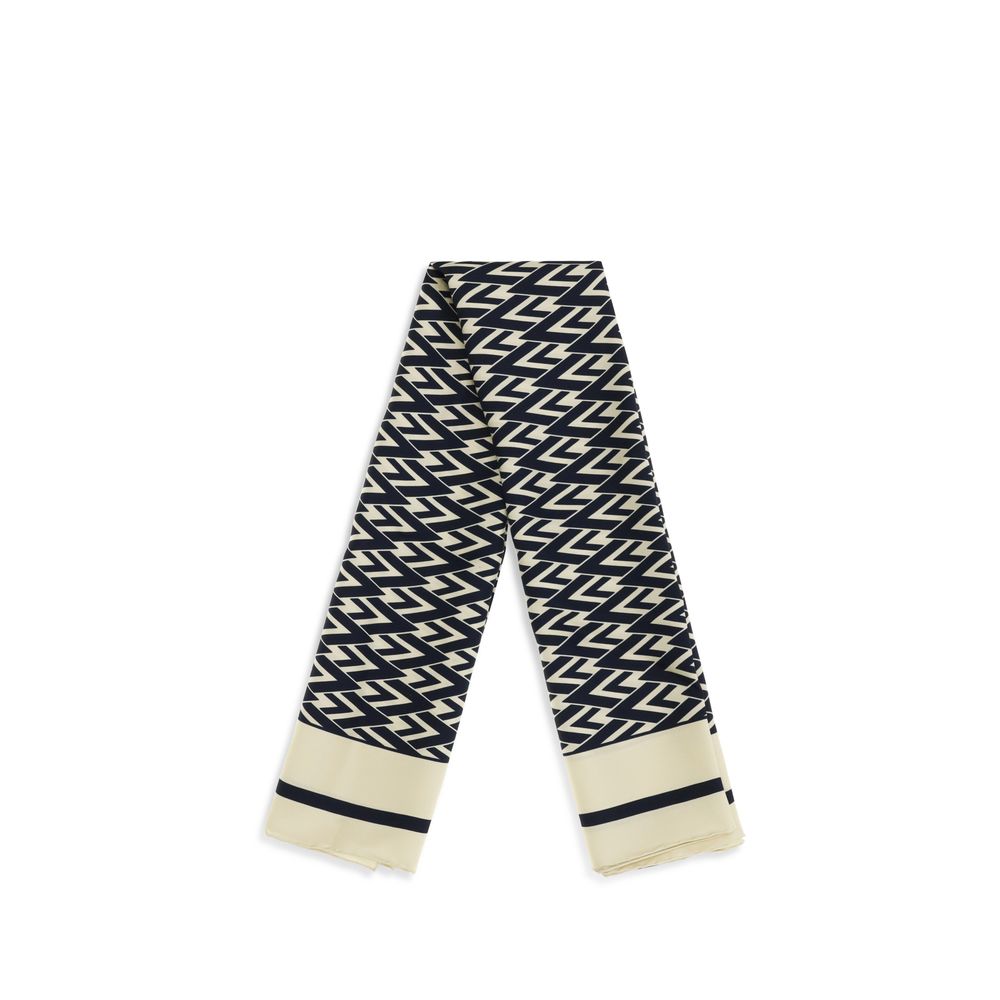 Valentino Garavani Beige Silk Scarf - Artisanal Elegance Awaits
