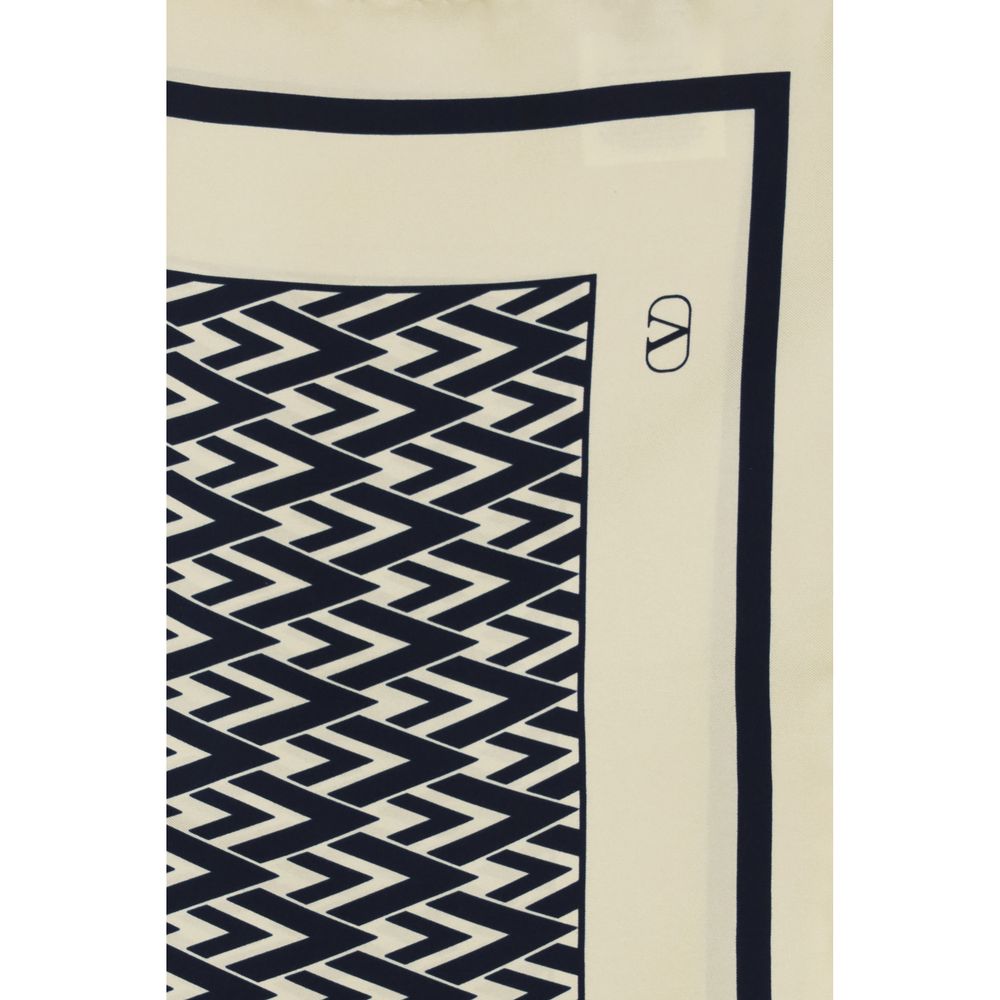 Valentino Garavani Silk Scarf - Timeless Elegance in Beige