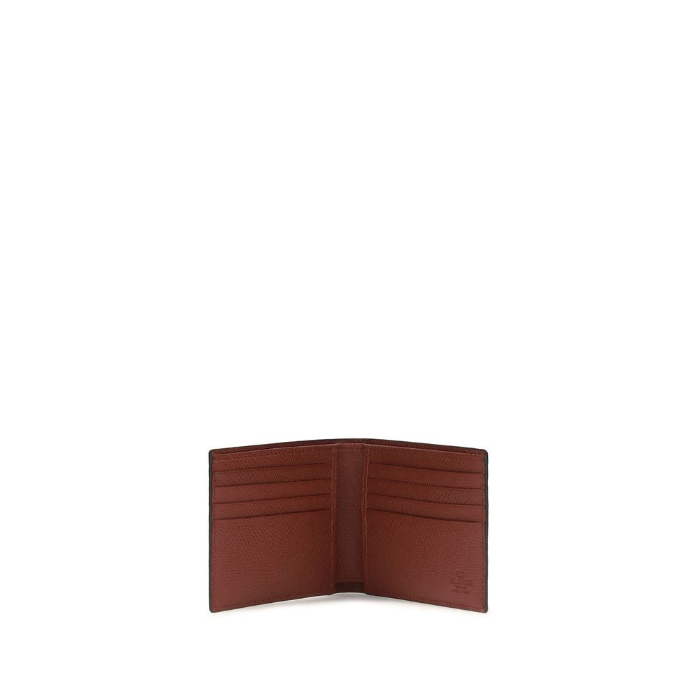 Valentino Garavani Bordeaux Calf Leather Wallet - Timeless Luxury