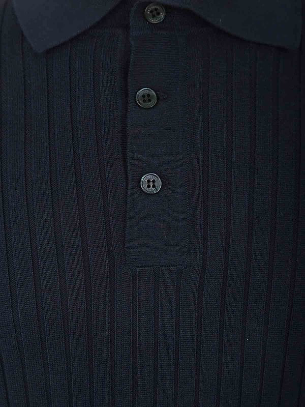 Brunello Cucinelli Blue Cotton Shirt