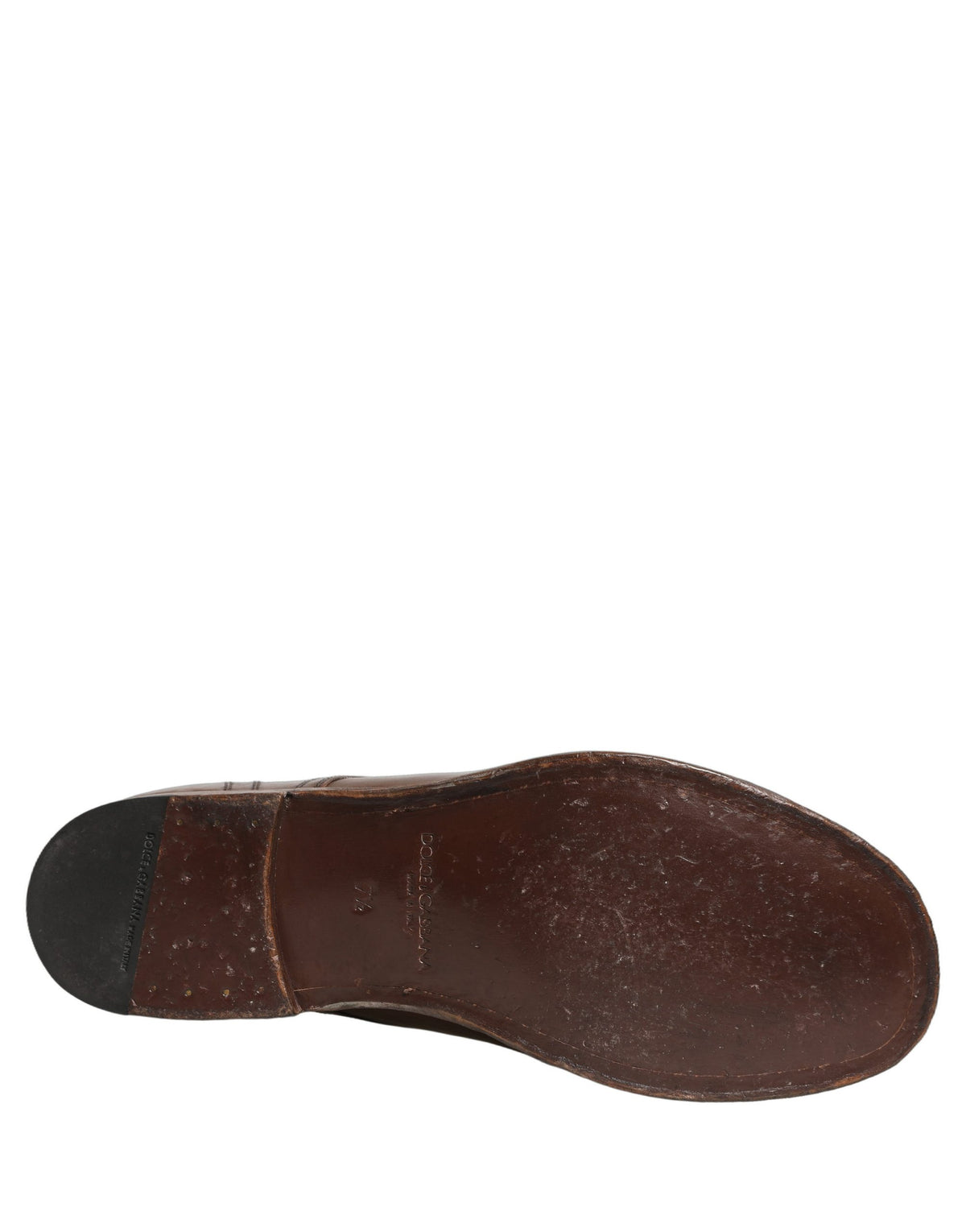 Dolce & Gabbana Brown Leather Derby Dress Shoes - Artisan Luxury
