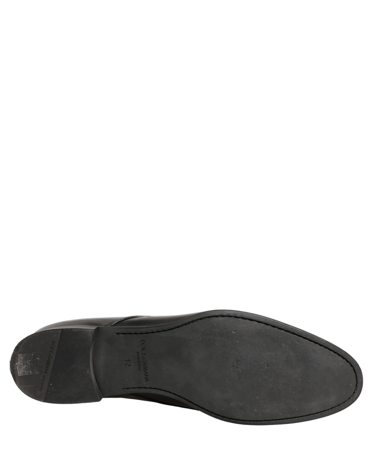 Dolce & Gabbana Black Leather Derby Dress Shoes - Timeless Elegance