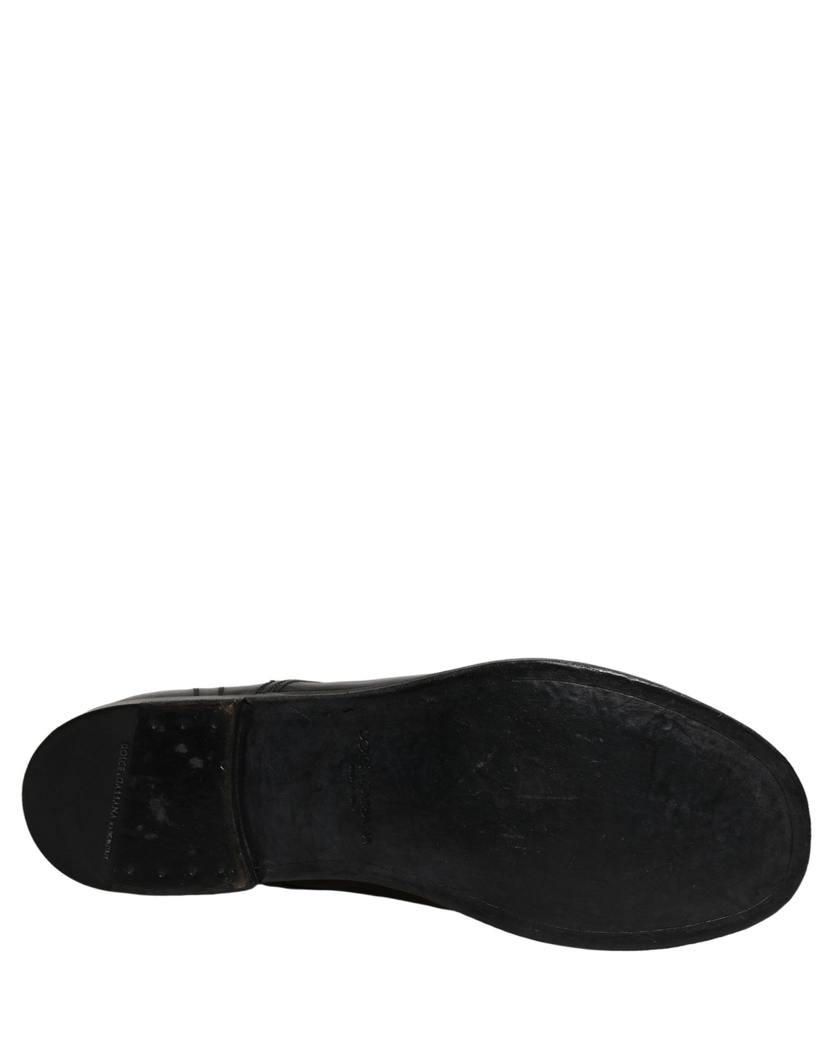 Dolce & Gabbana Black Leather Derby Shoes - Timeless Luxury