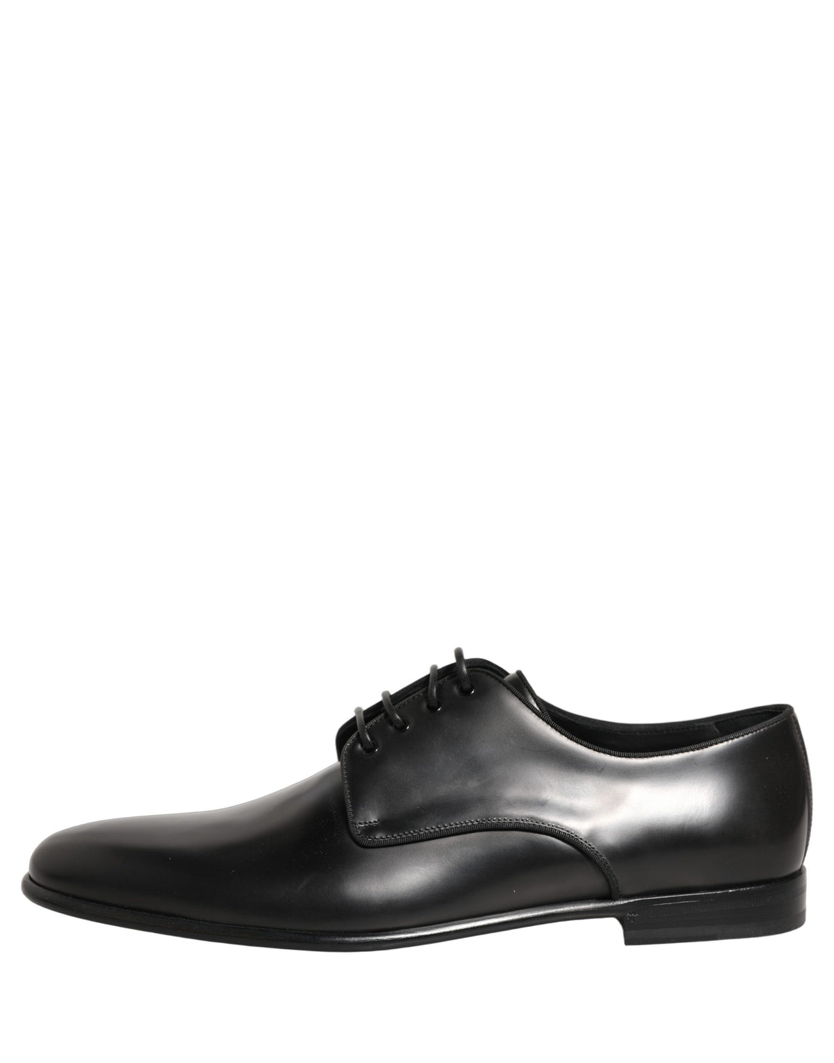 Dolce & Gabbana Black Leather Derby Dress Shoes, Timeless Luxury