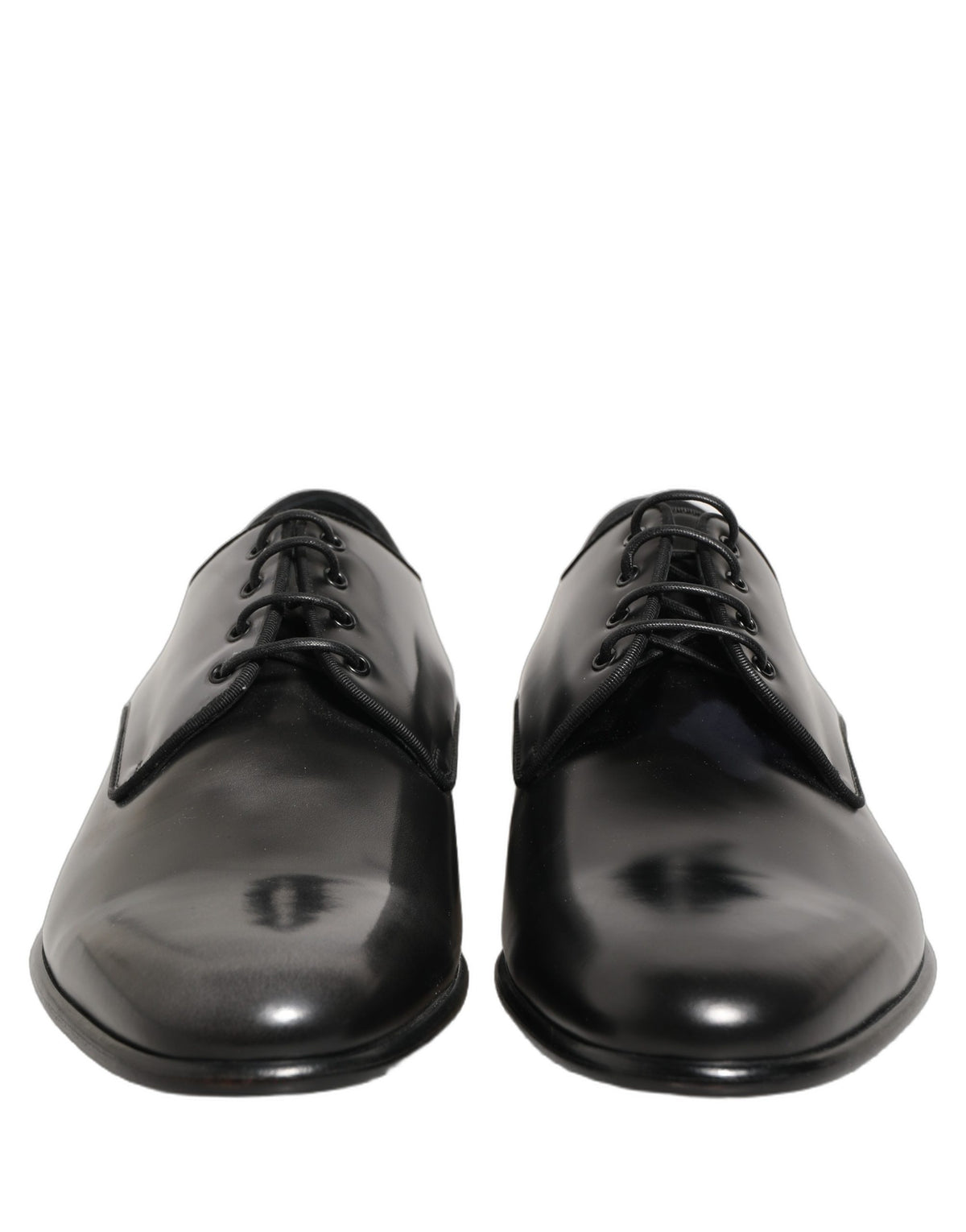 Dolce & Gabbana Black Leather Derby Dress Shoes, Timeless Luxury
