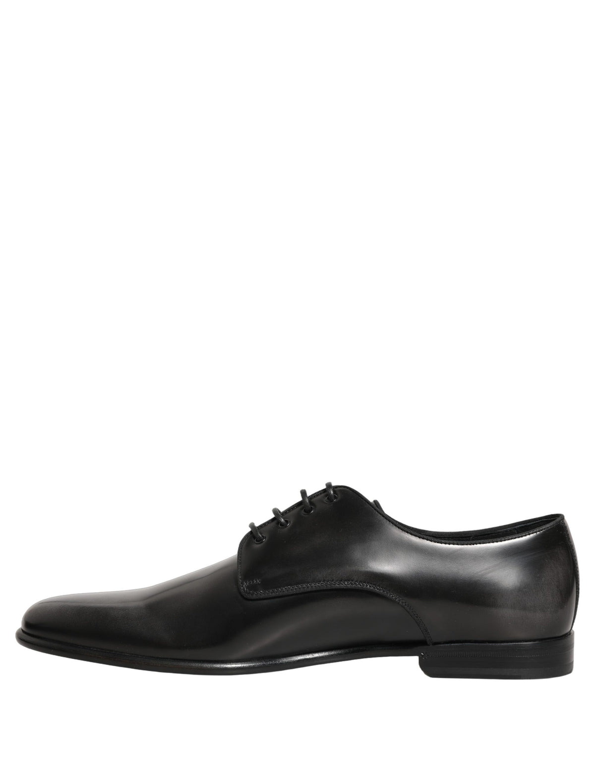 Dolce & Gabbana Black Leather Derby Dress Shoes, Timeless Luxury