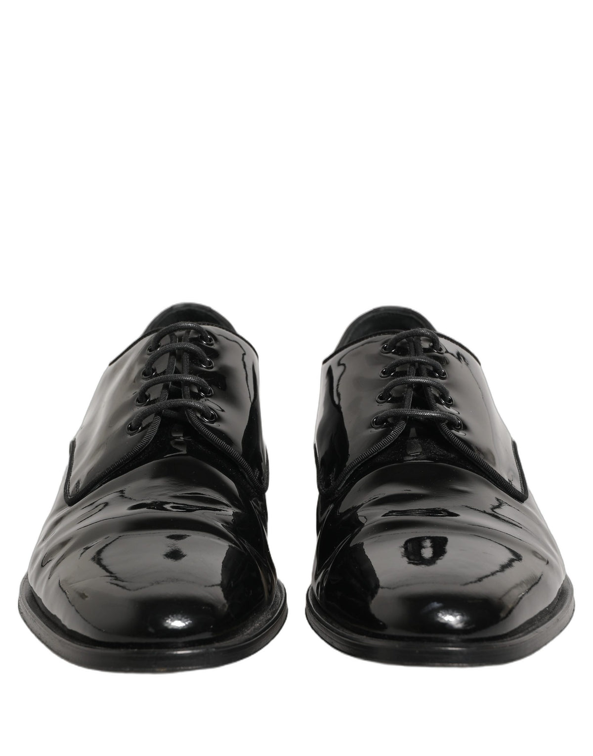 Dolce & Gabbana Black Leather Derby Shoes - Timeless Luxury