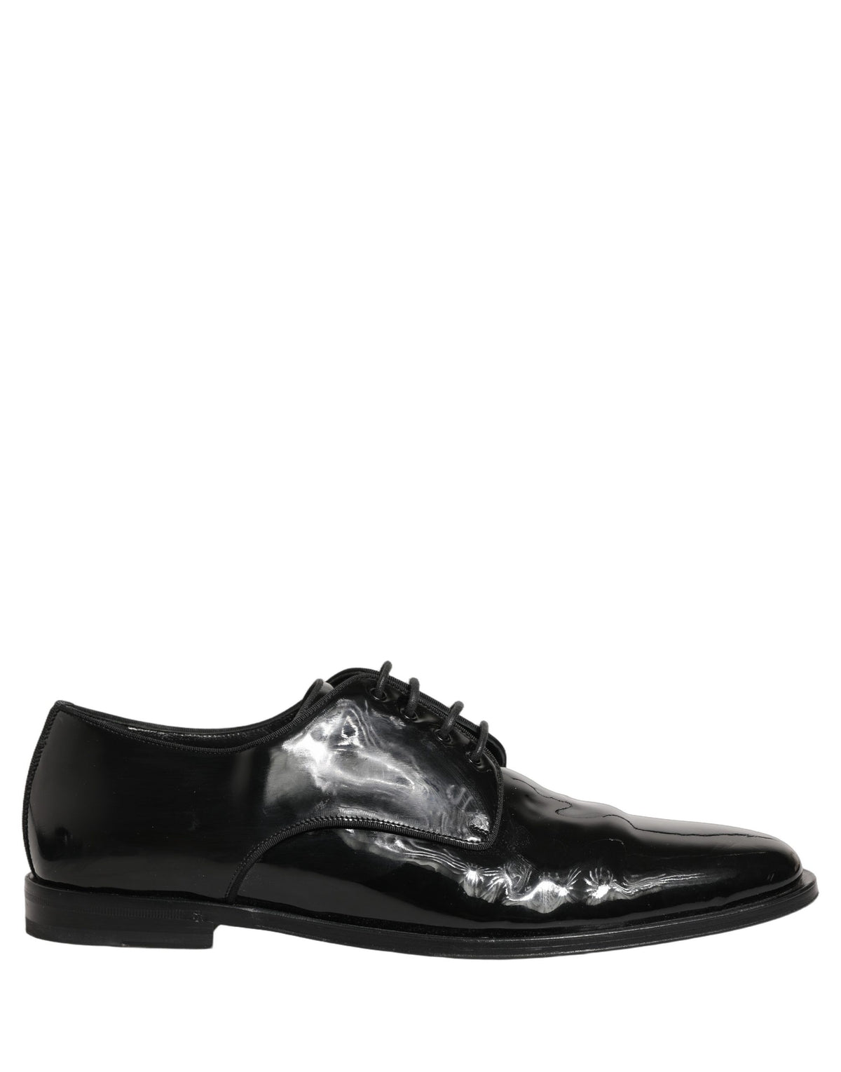 Dolce & Gabbana Black Leather Derby Shoes - Timeless Luxury