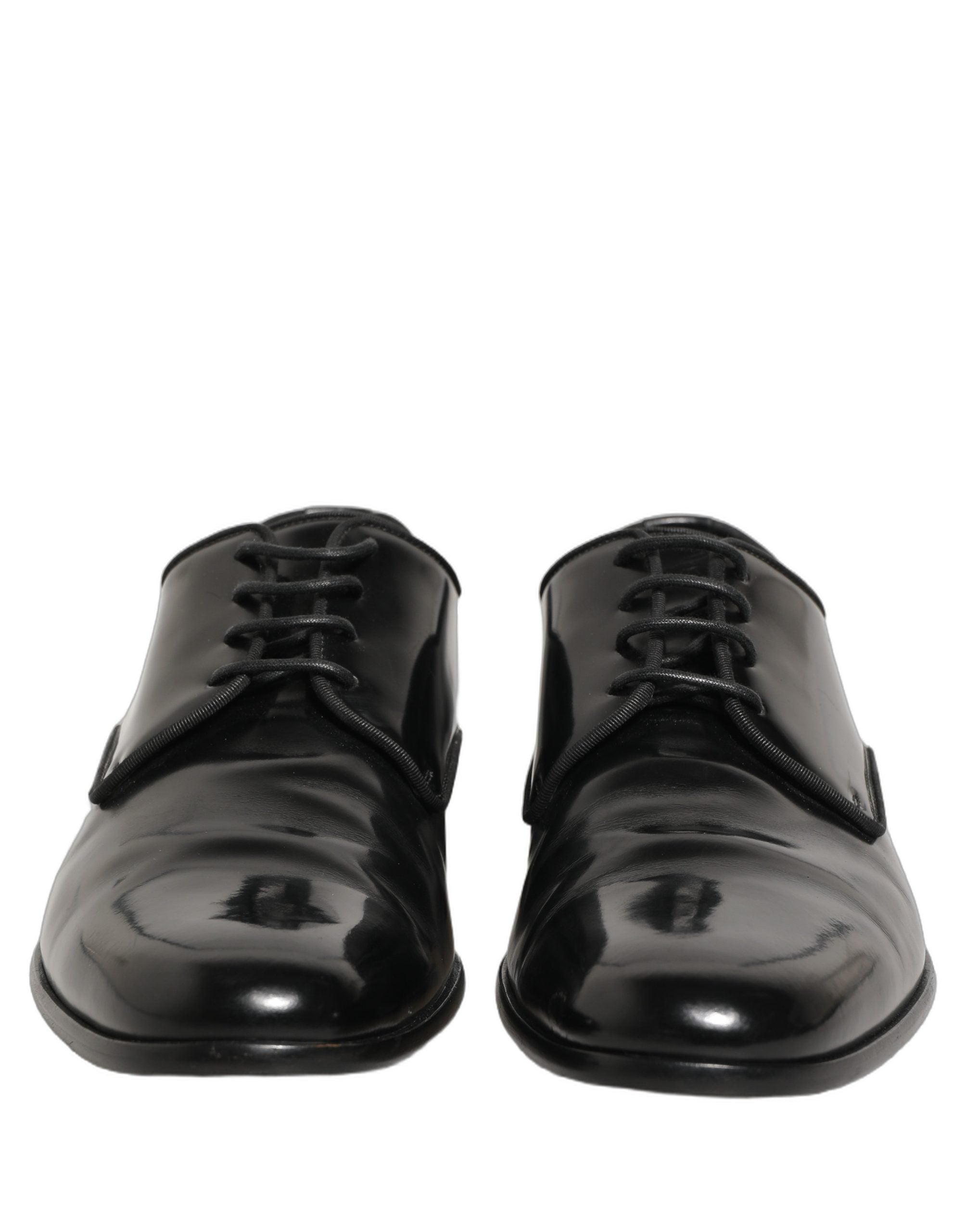 Dolce & Gabbana Black Leather Derby Shoes - Timeless Luxury