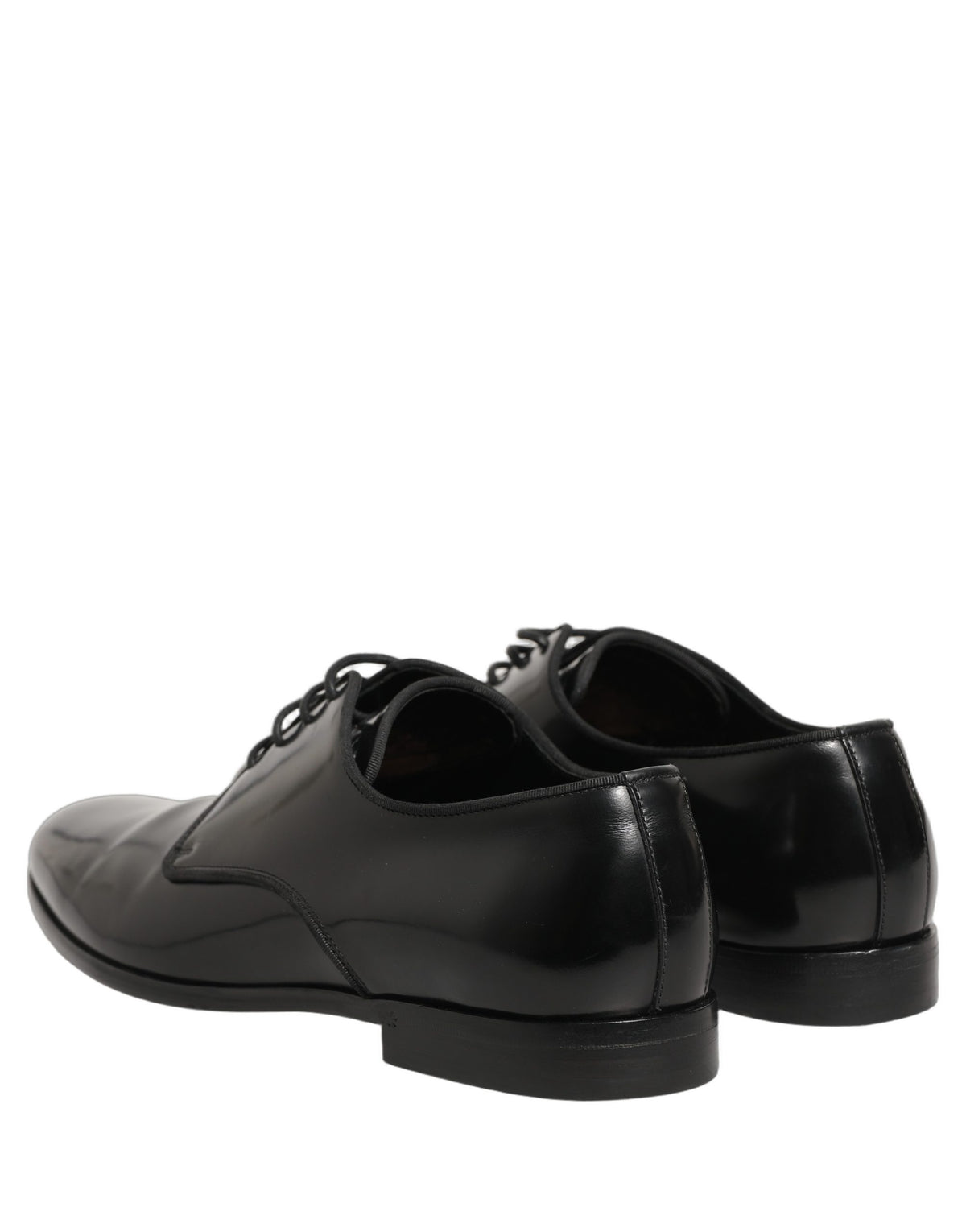 Dolce & Gabbana Black Leather Derby Shoes - Timeless Luxury