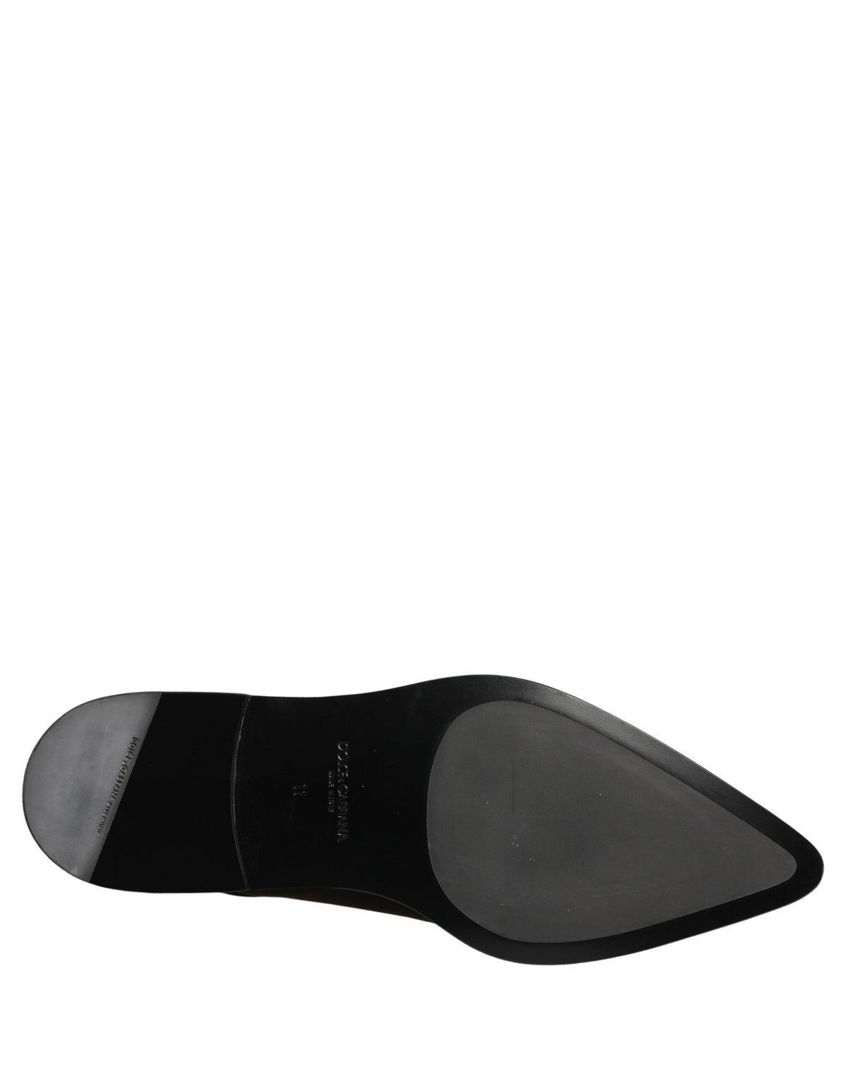 Dolce & Gabbana Black Leather Derby Dress Shoes for Timeless Elegance