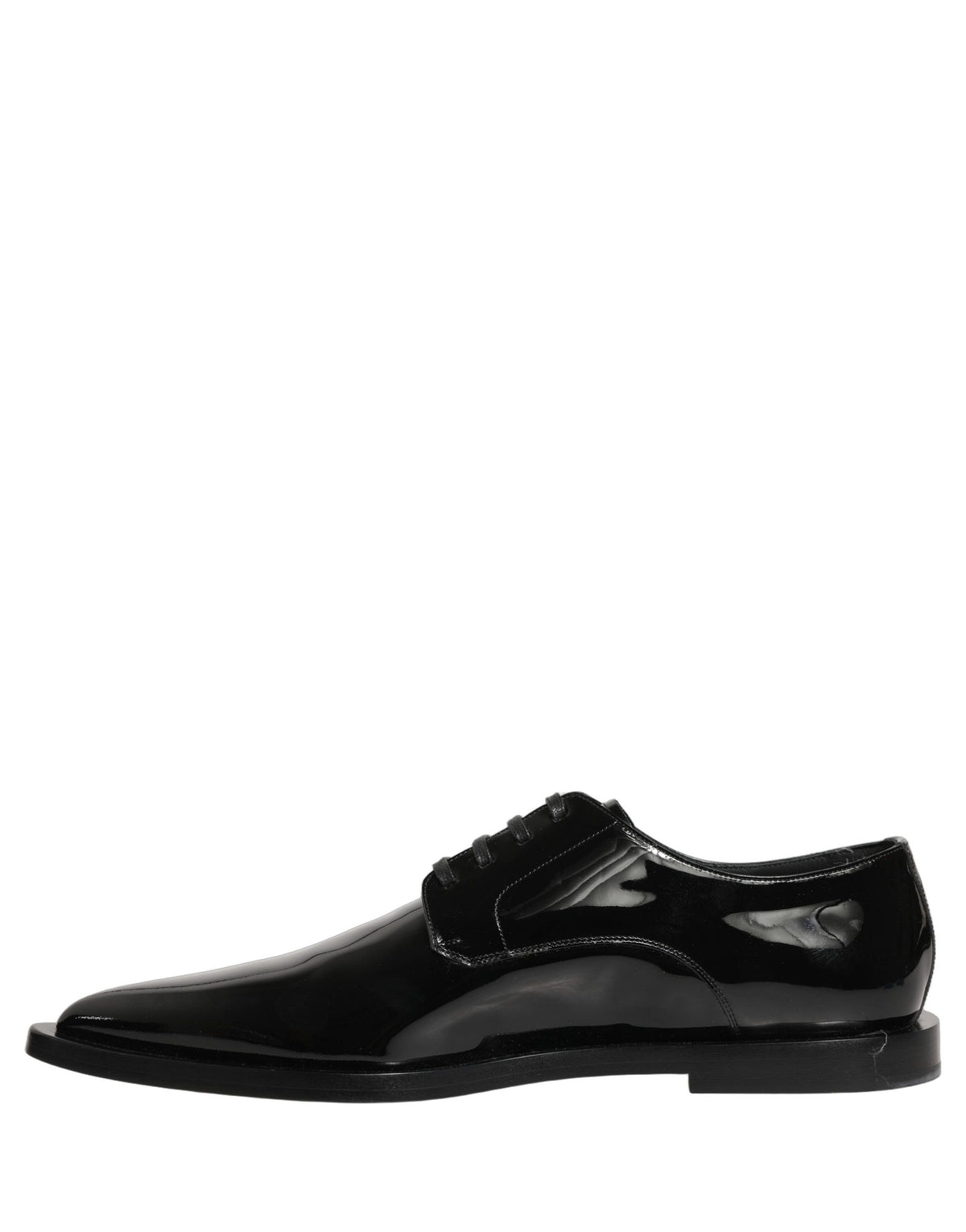 Dolce & Gabbana Black Leather Derby Shoes - Timeless Elegance