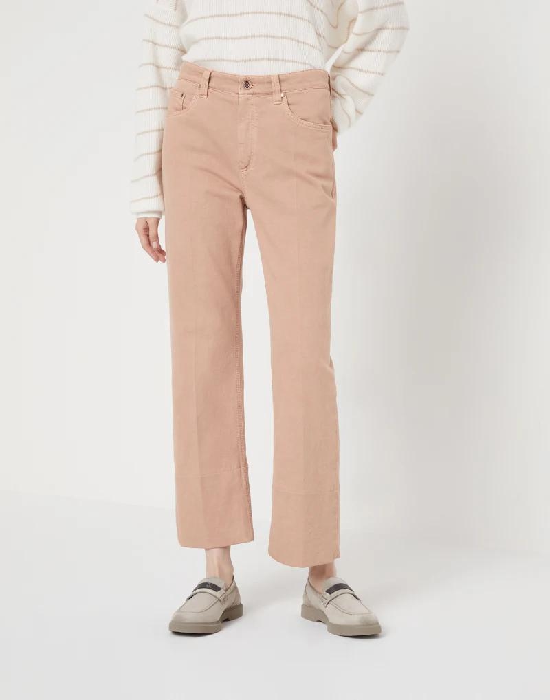 Brunello Cucinelli Orange Cotton Casual Pants