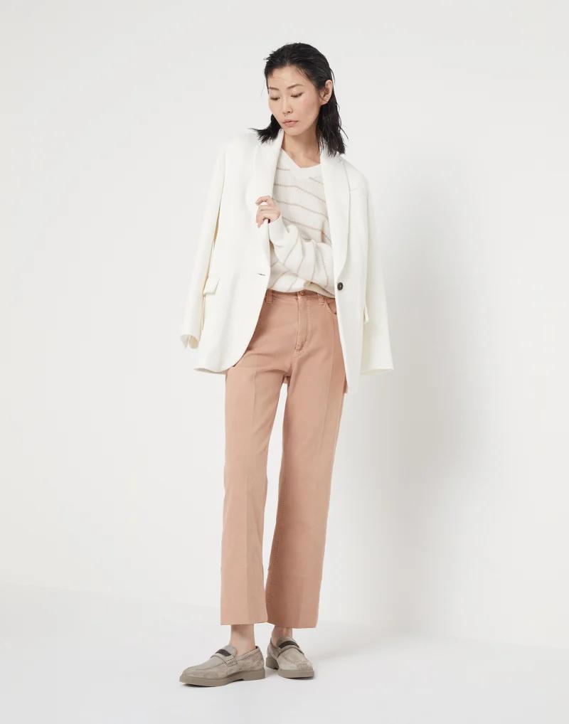 Brunello Cucinelli Orange Cotton Casual Pants