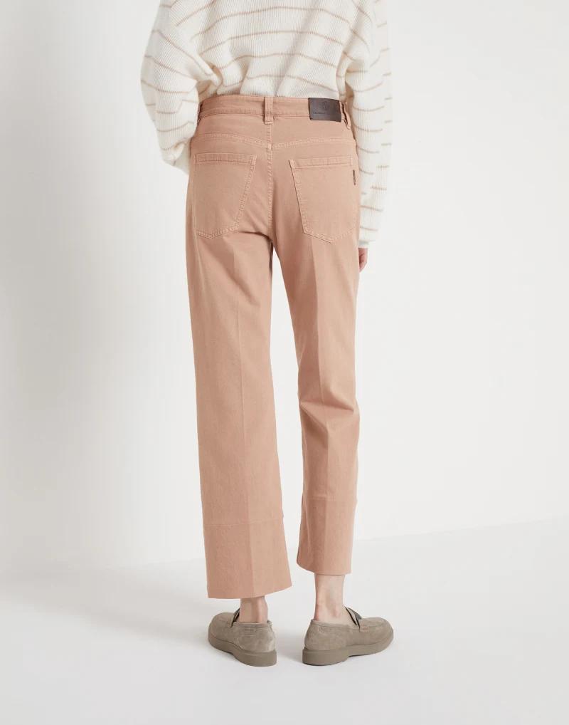 Brunello Cucinelli Orange Cotton Casual Pants