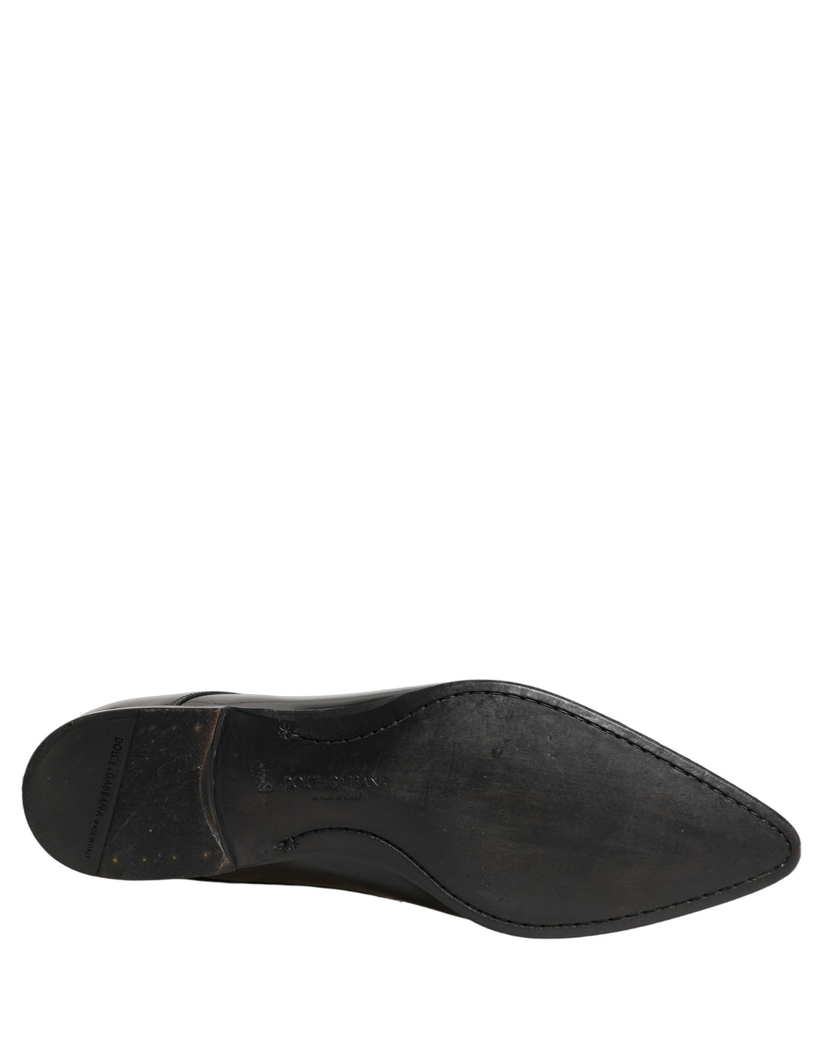 Dolce & Gabbana Black Leather Derby Shoes - Timeless Elegance