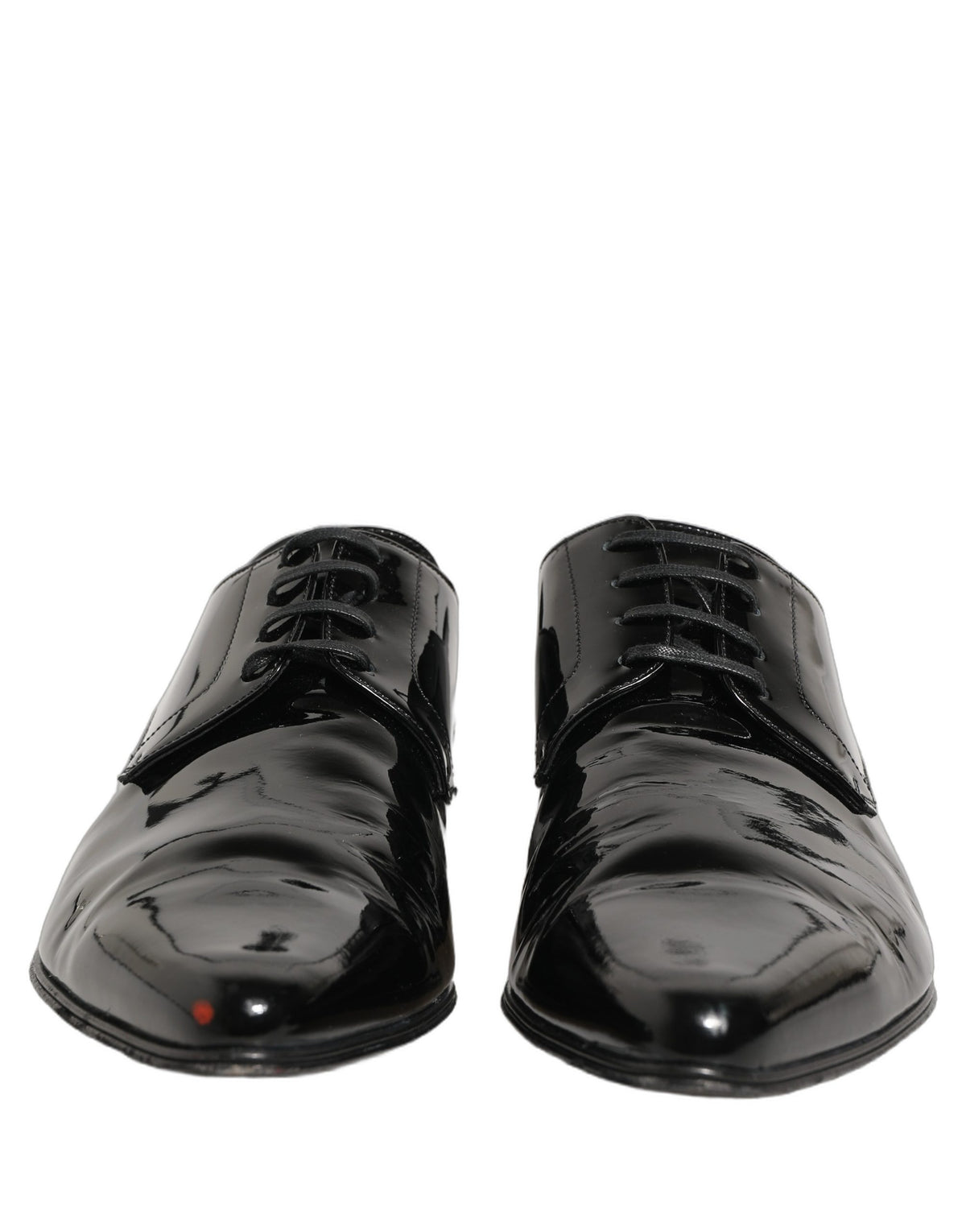 Dolce & Gabbana Black Leather Derby Shoes for Timeless Elegance