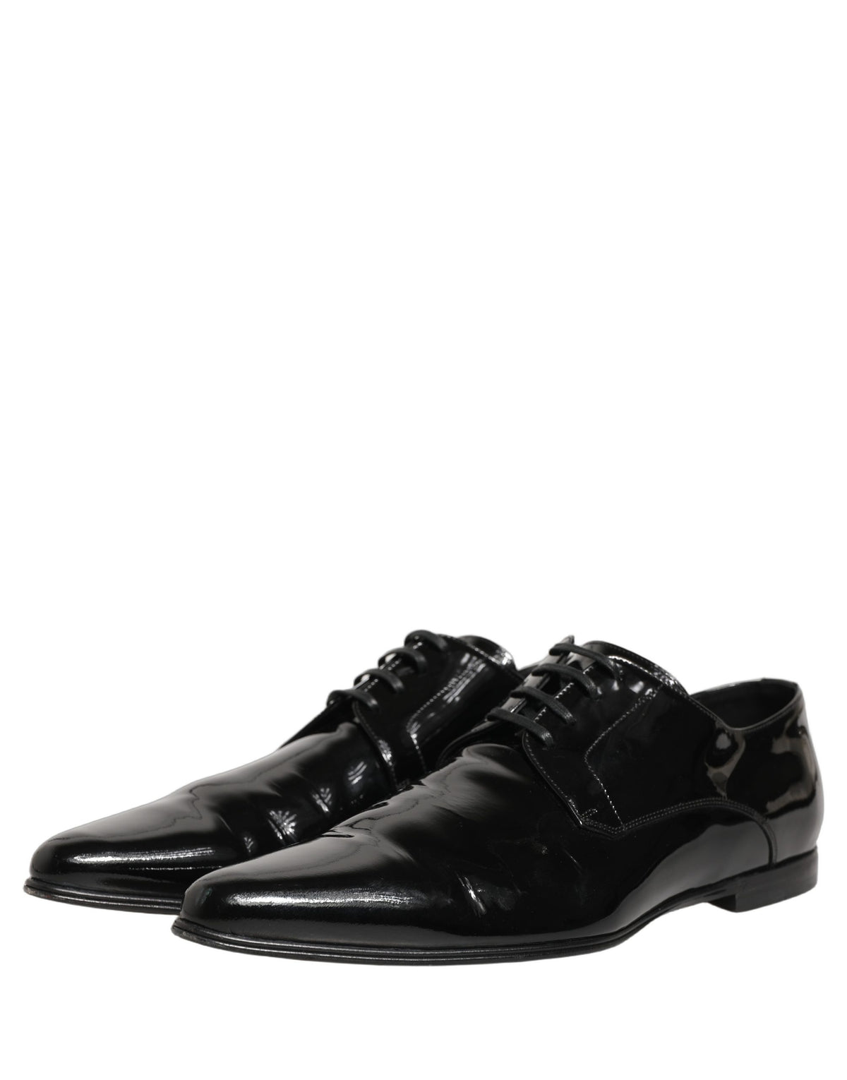 Dolce & Gabbana Black Leather Derby Dress Shoes, Timeless Luxury