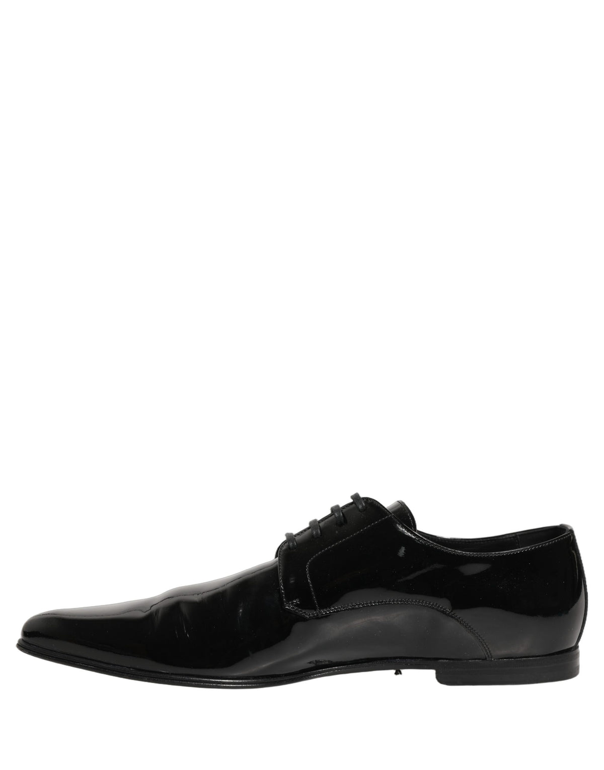 Dolce & Gabbana Black Leather Derby Shoes - Timeless Elegance