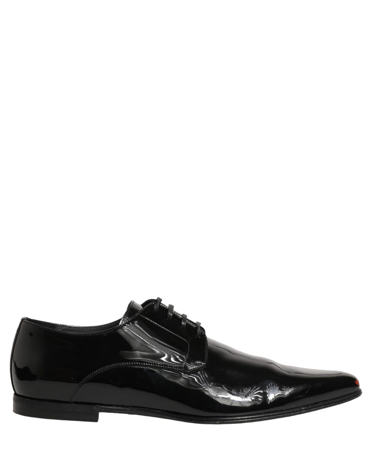 Dolce & Gabbana Black Leather Derby Shoes for Timeless Elegance