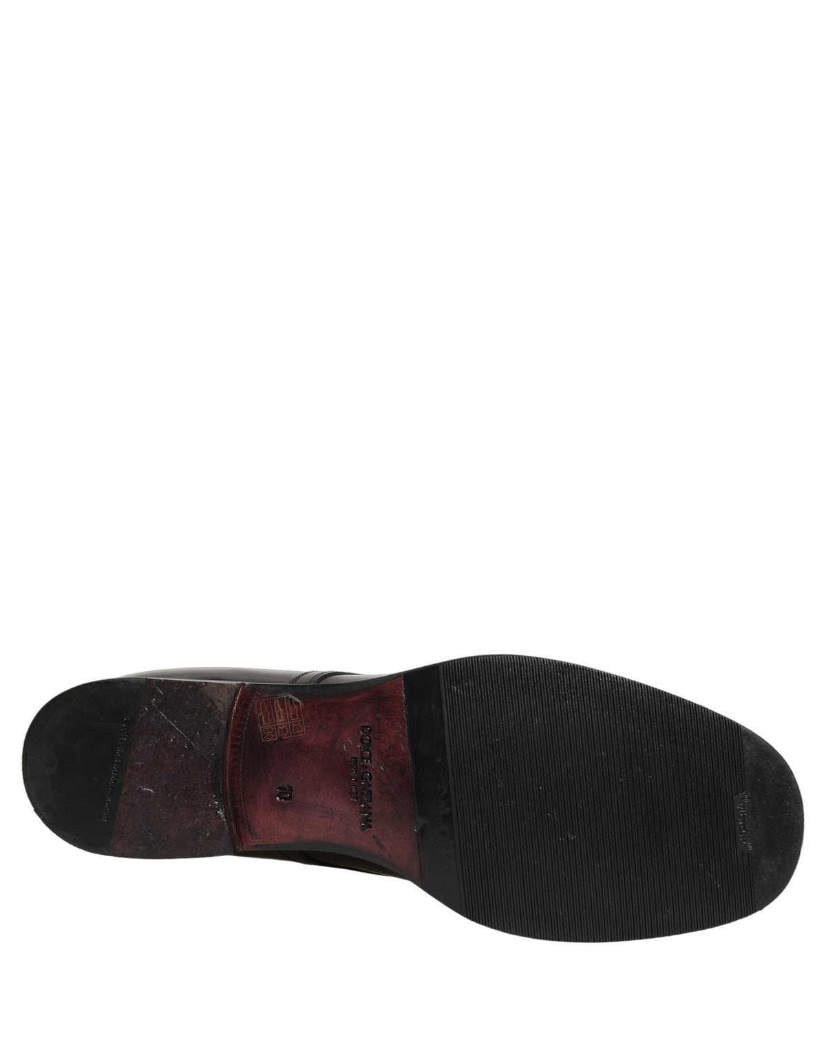 Dolce & Gabbana Black Leather Derby Dress Shoes - Timeless Elegance