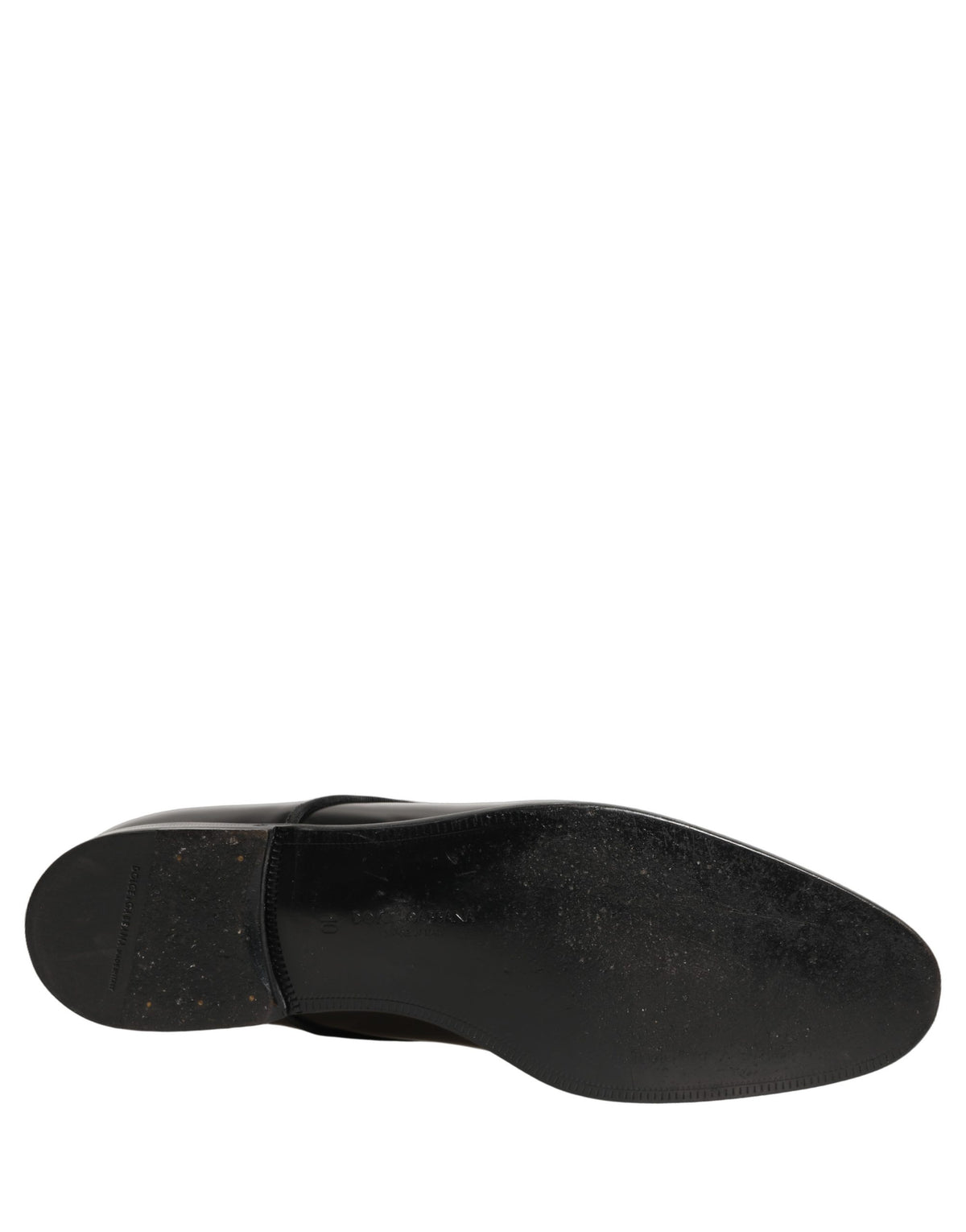 Dolce & Gabbana Black Leather Derby Dress Shoes, Timeless Luxury