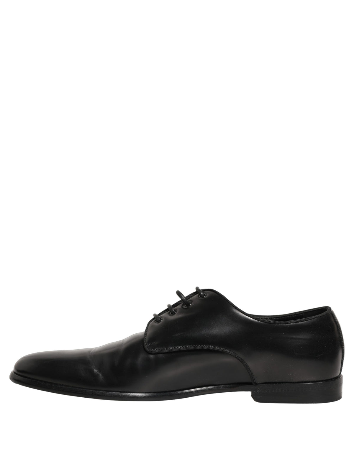 Dolce & Gabbana Black Leather Derby Dress Shoes, Timeless Luxury