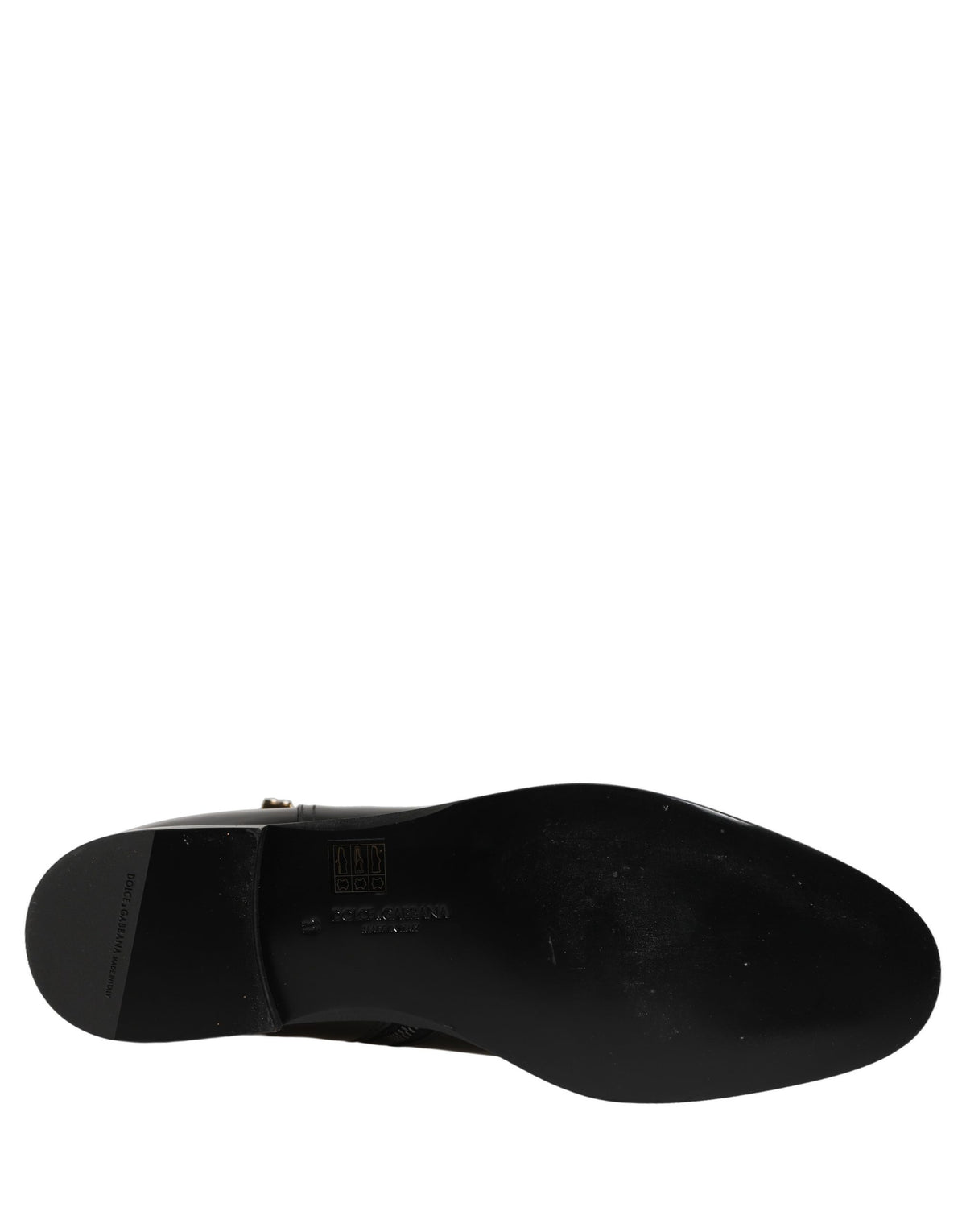 Dolce & Gabbana Black Leather Mid Calf Boots - Timeless Luxury