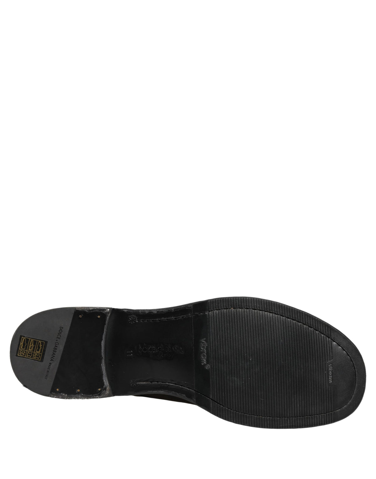 Dolce & Gabbana Black Leather Derby Shoes for Timeless Elegance