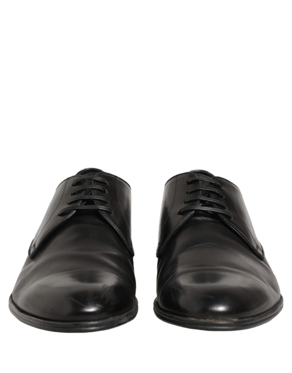 Dolce & Gabbana Black Leather Derby Shoes - Timeless Luxury