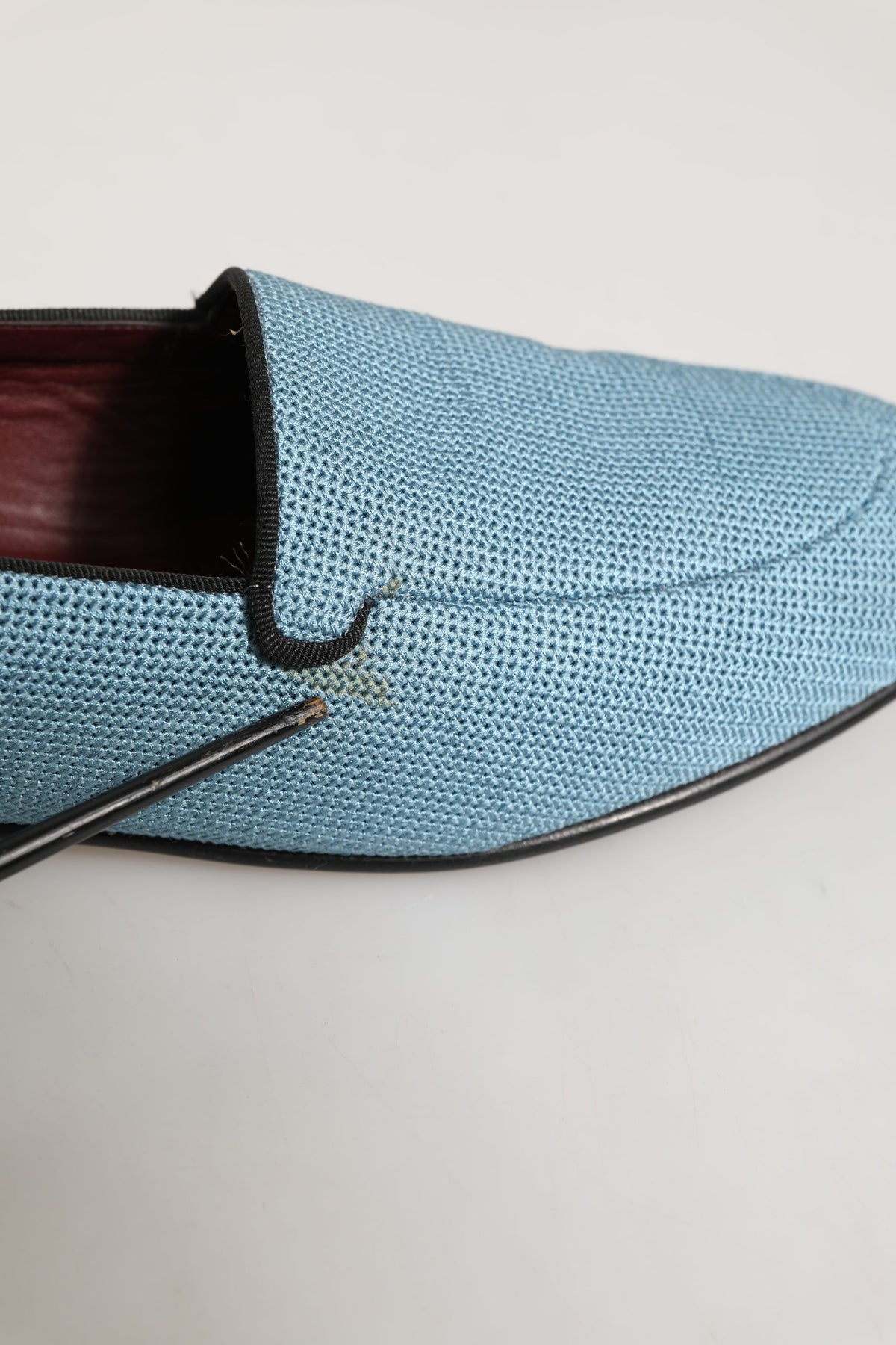 Dolce & Gabbana Blue Woven Leather Loafers - Timeless Luxury