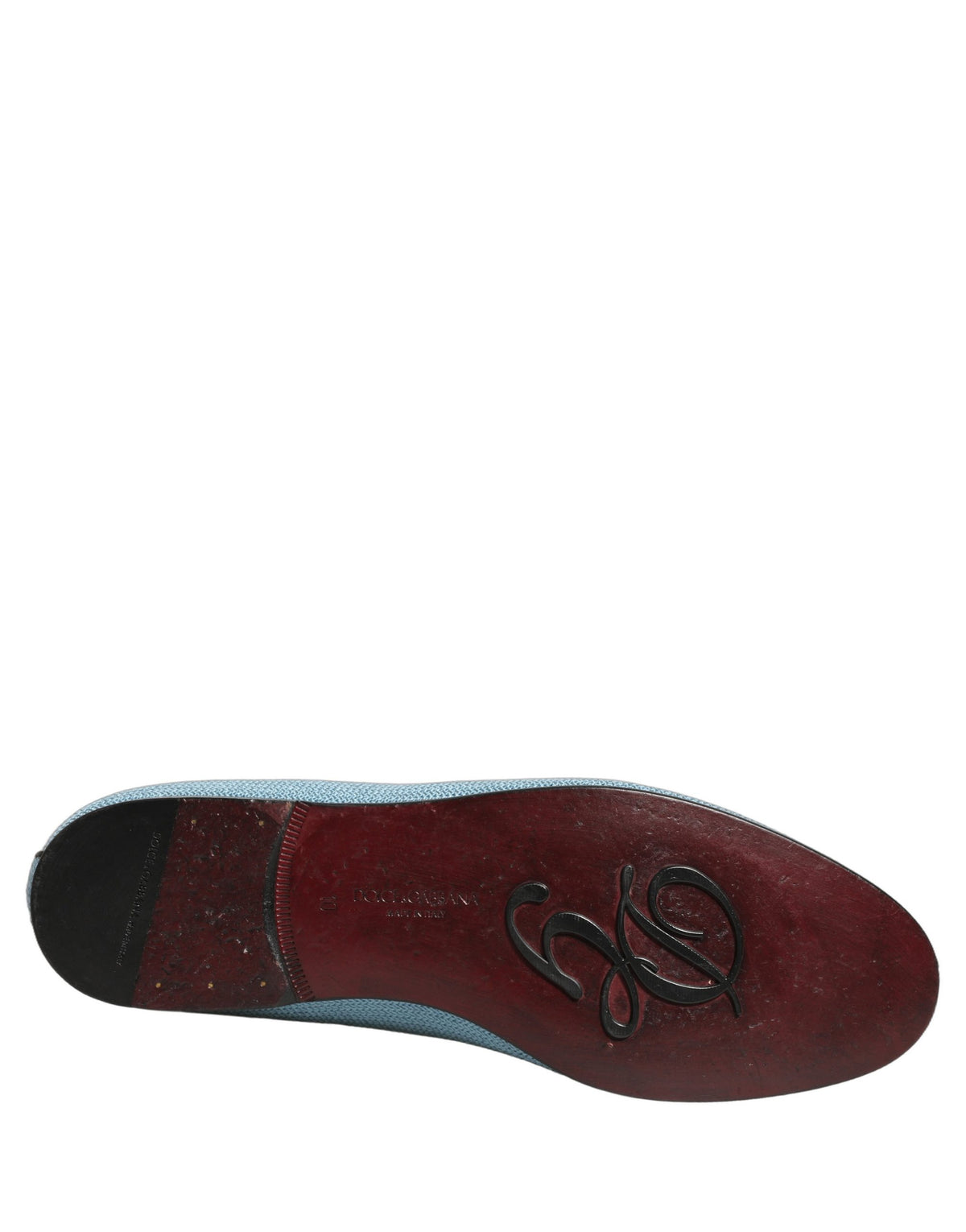 Dolce & Gabbana Blue Leather Slip-On Dress Loafers for Timeless Elegance