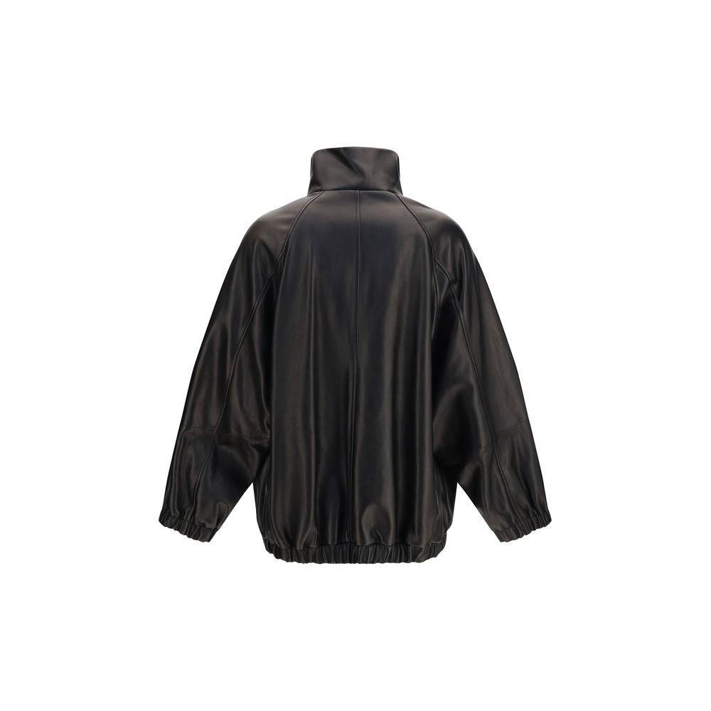 Brunello Cucinelli Black Lamb Leather Jacket - Timeless Luxury