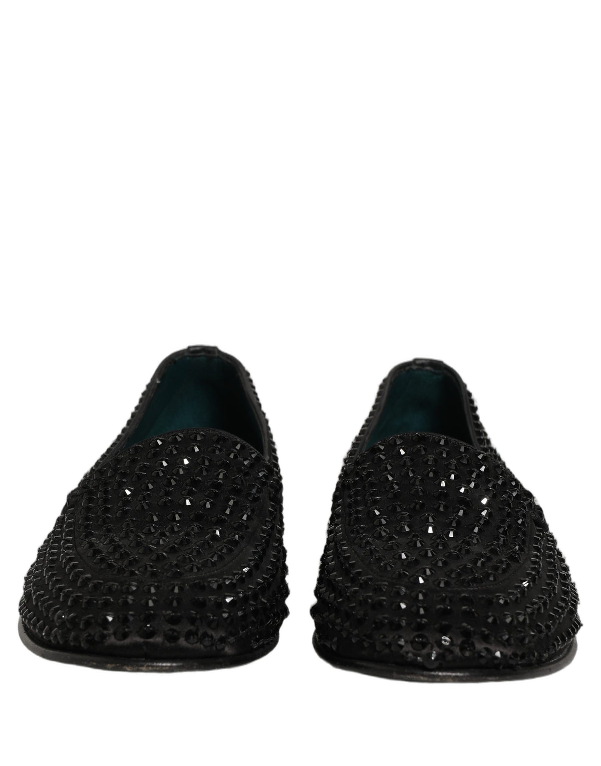 Dolce & Gabbana Black Rhinestone Loafers - Timeless Luxury