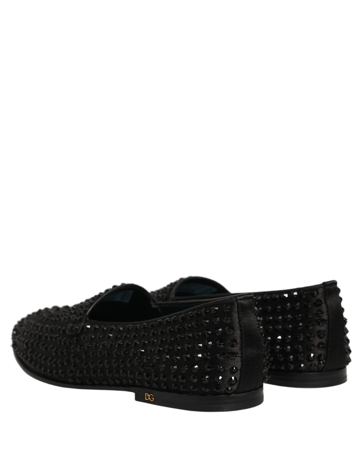 Dolce & Gabbana Black Rhinestone Loafers - Timeless Luxury