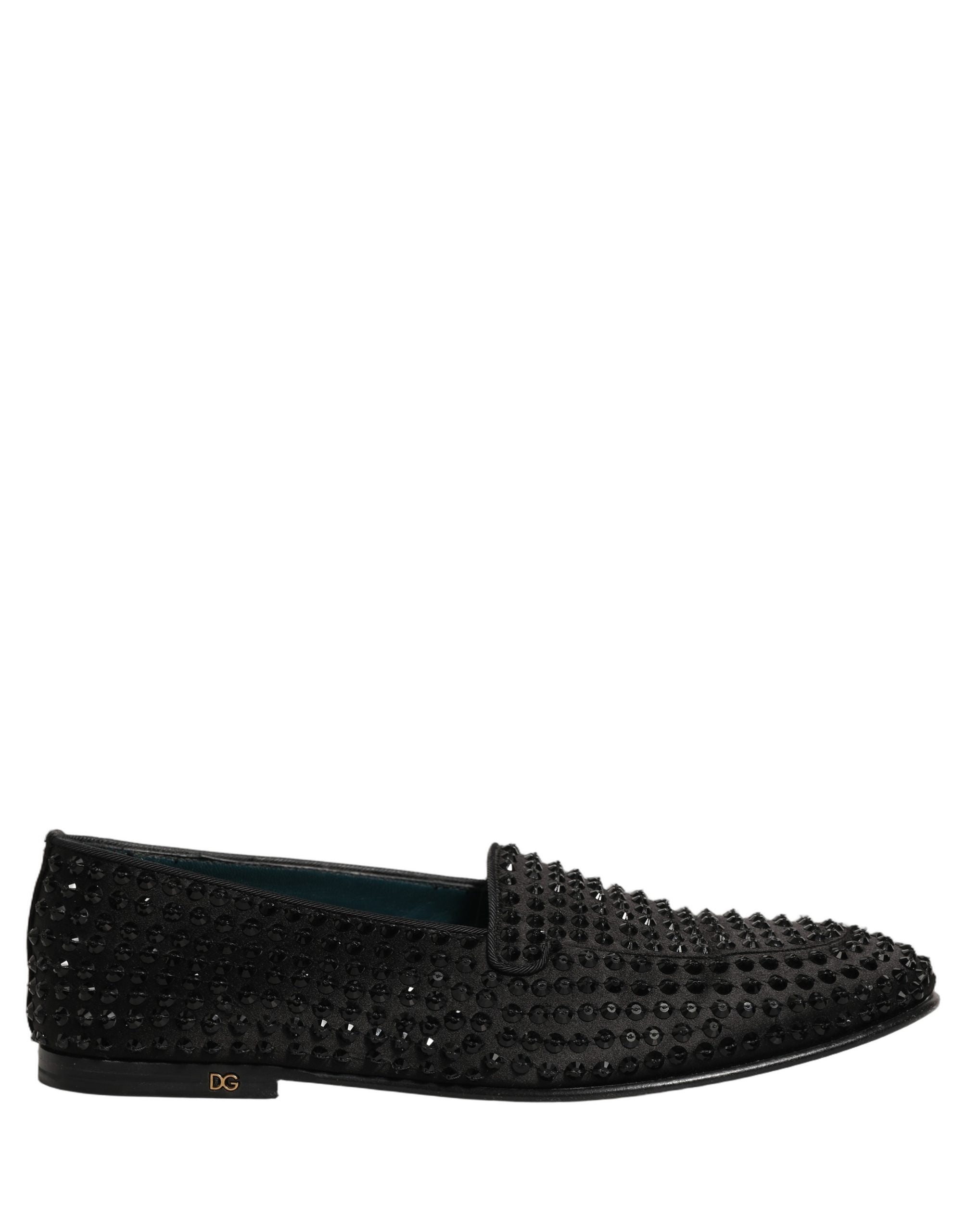 Dolce & Gabbana Black Rhinestone Loafers - Timeless Luxury