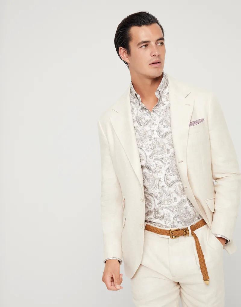 Brunello Cucinelli Green Linen Blazer