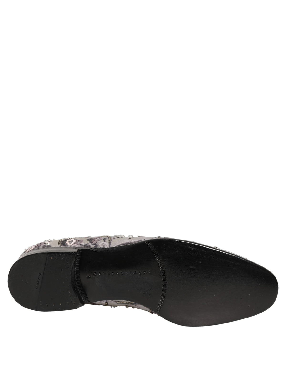 Dolce & Gabbana White Sequined Loafers - Artisanal Luxury