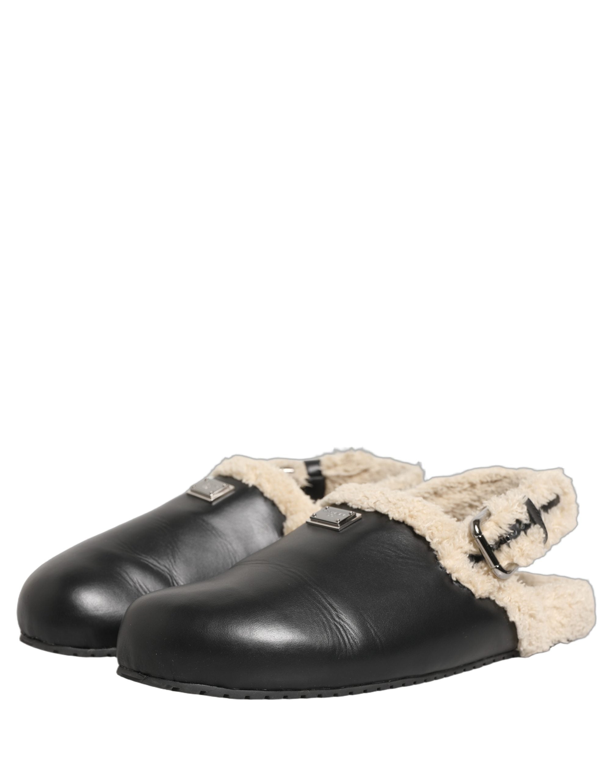Dolce & Gabbana Luxe Faux Fur Slides for Timeless Elegance
