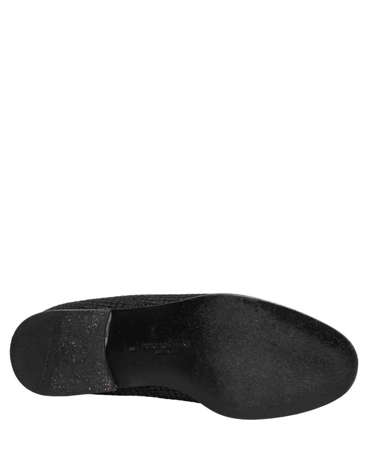 Dolce & Gabbana Black Velvet Dress Loafers - Artisanal Elegance