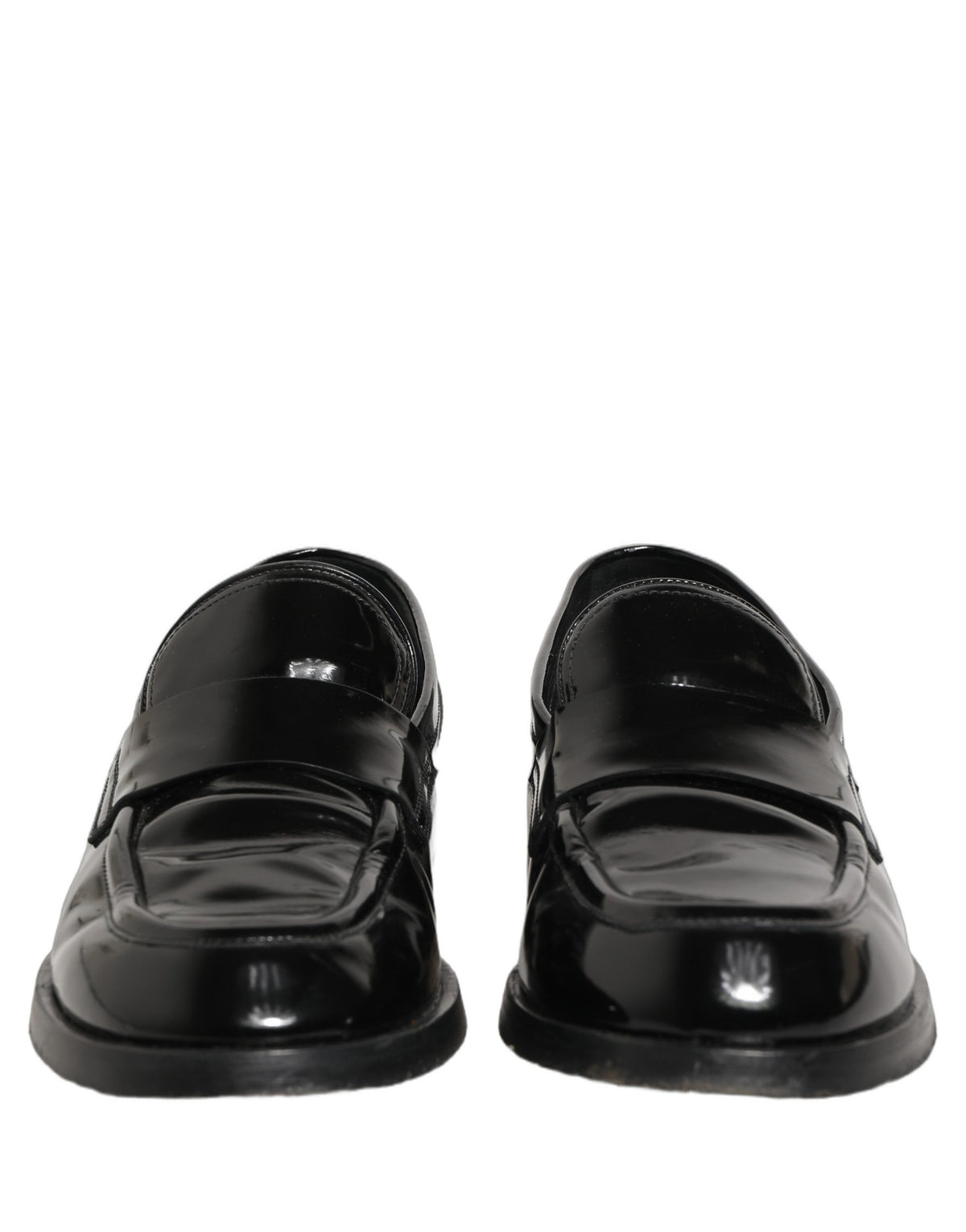 Dolce & Gabbana Black Leather Dress Loafers - Timeless Elegance