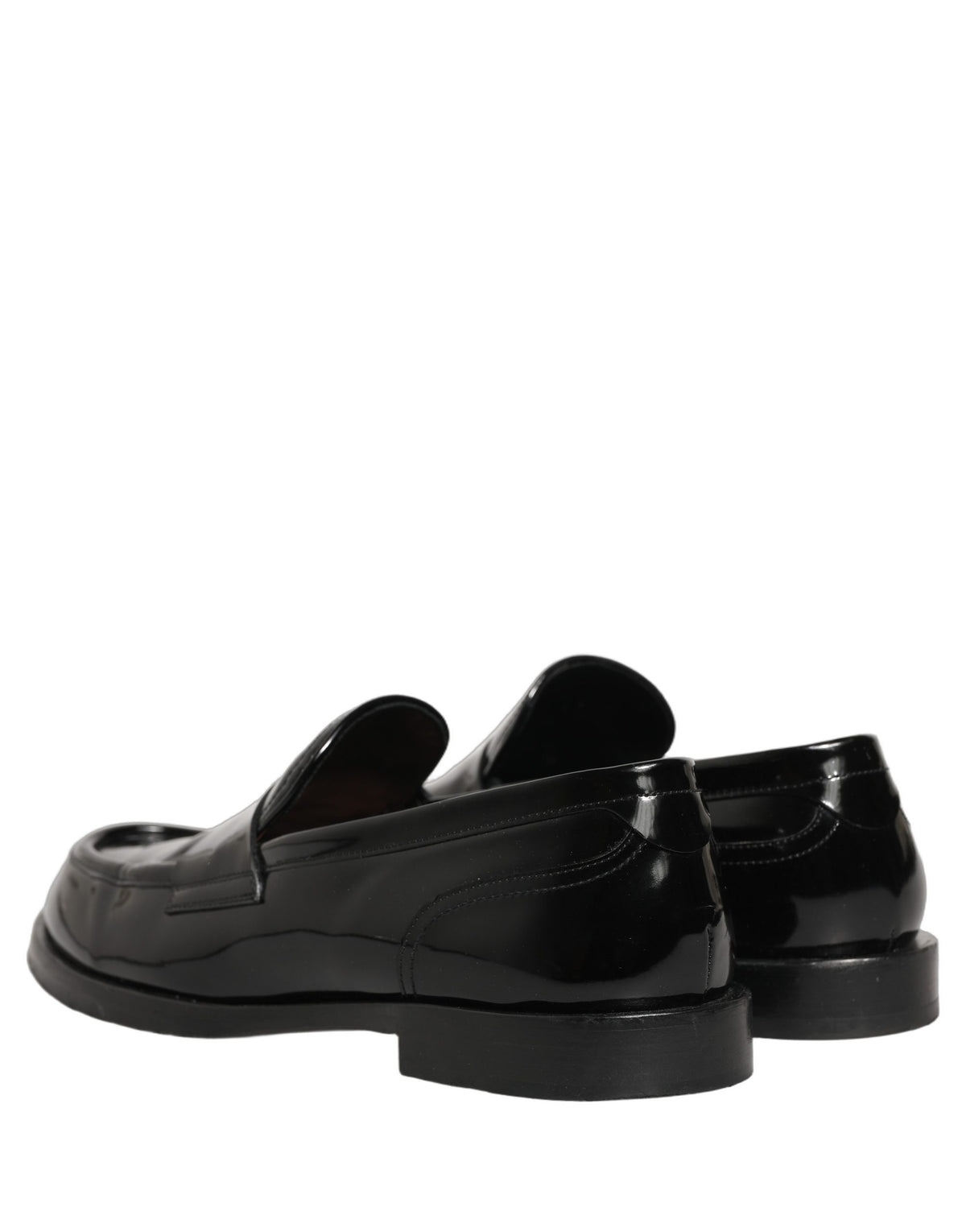 Dolce & Gabbana Black Leather Dress Loafers - Timeless Elegance