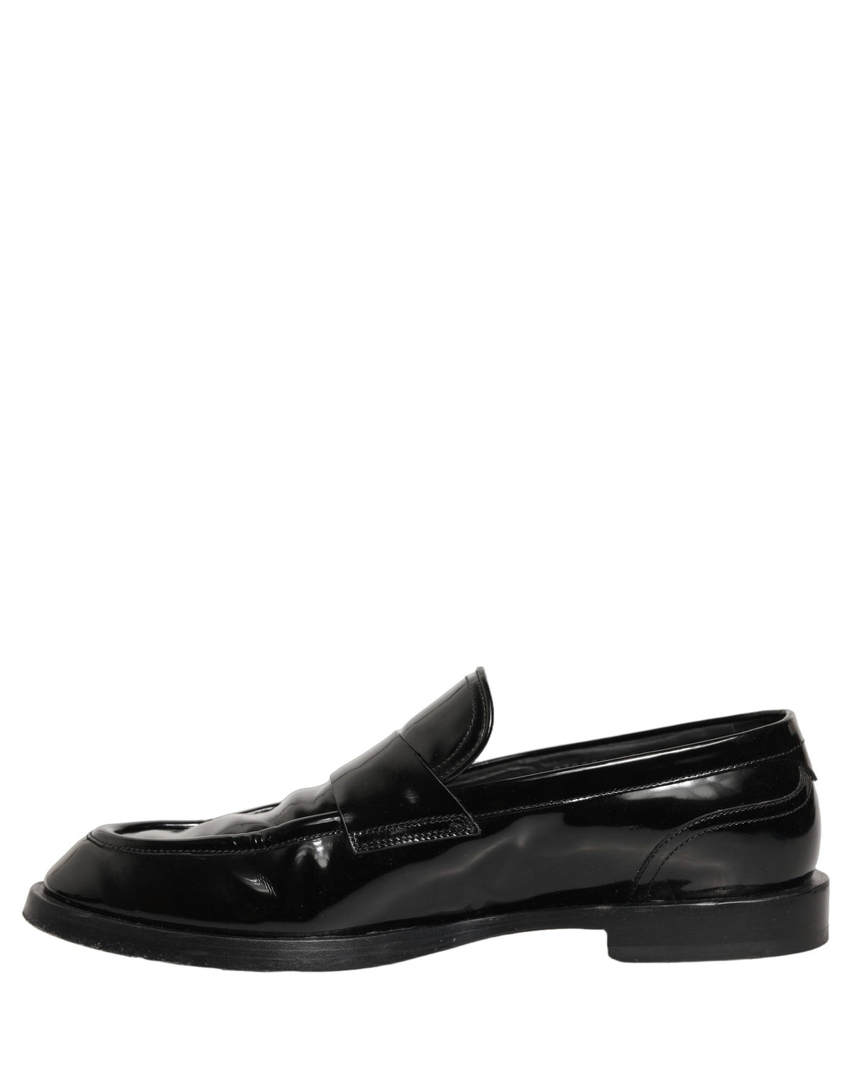Dolce & Gabbana Black Leather Dress Loafers - Timeless Luxury