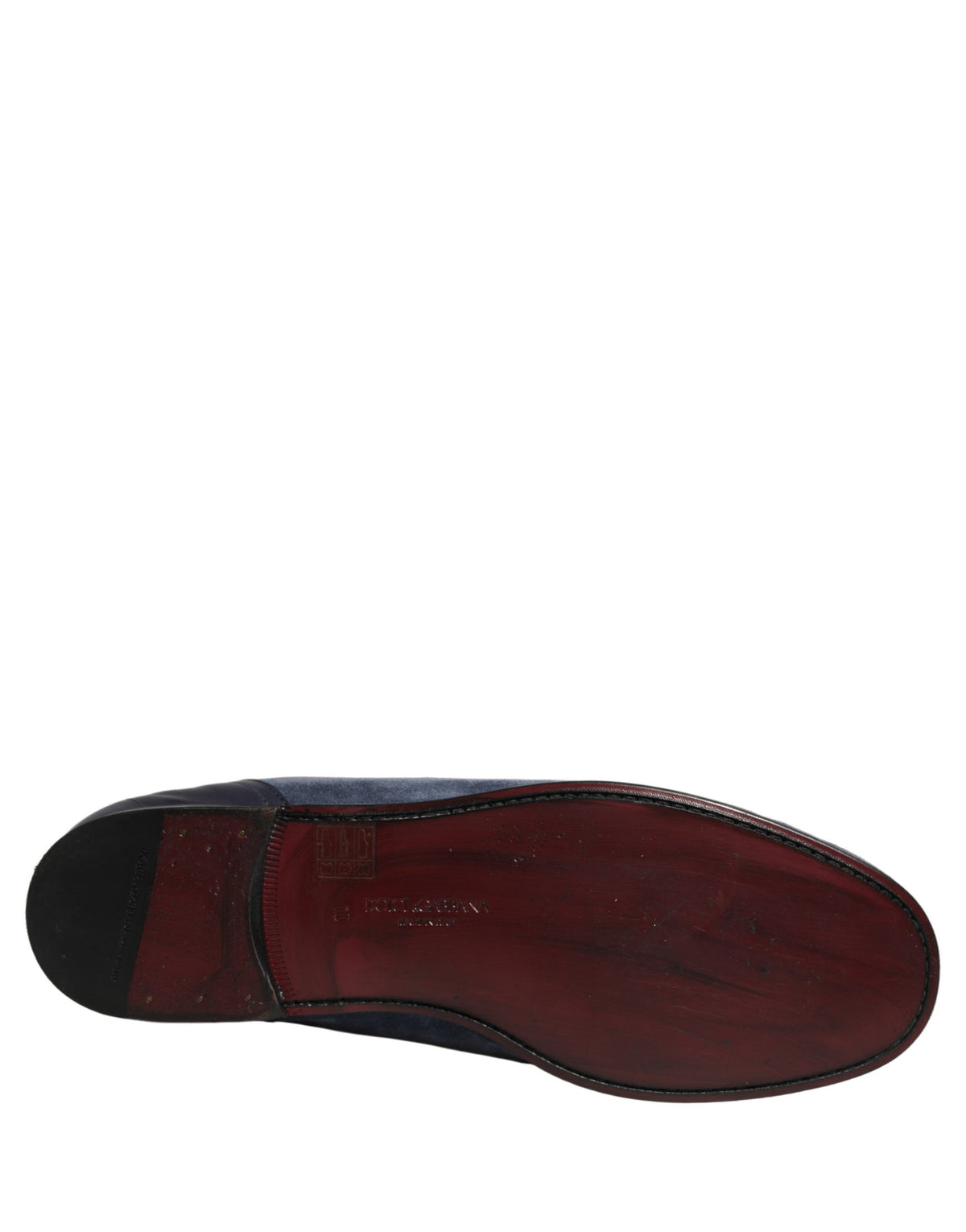 Dolce & Gabbana Blue Suede Leather Loafers for Timeless Elegance