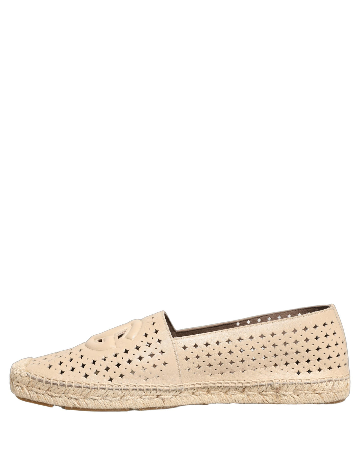Dolce & Gabbana Beige Leather Espadrilles - Luxury Redefined
