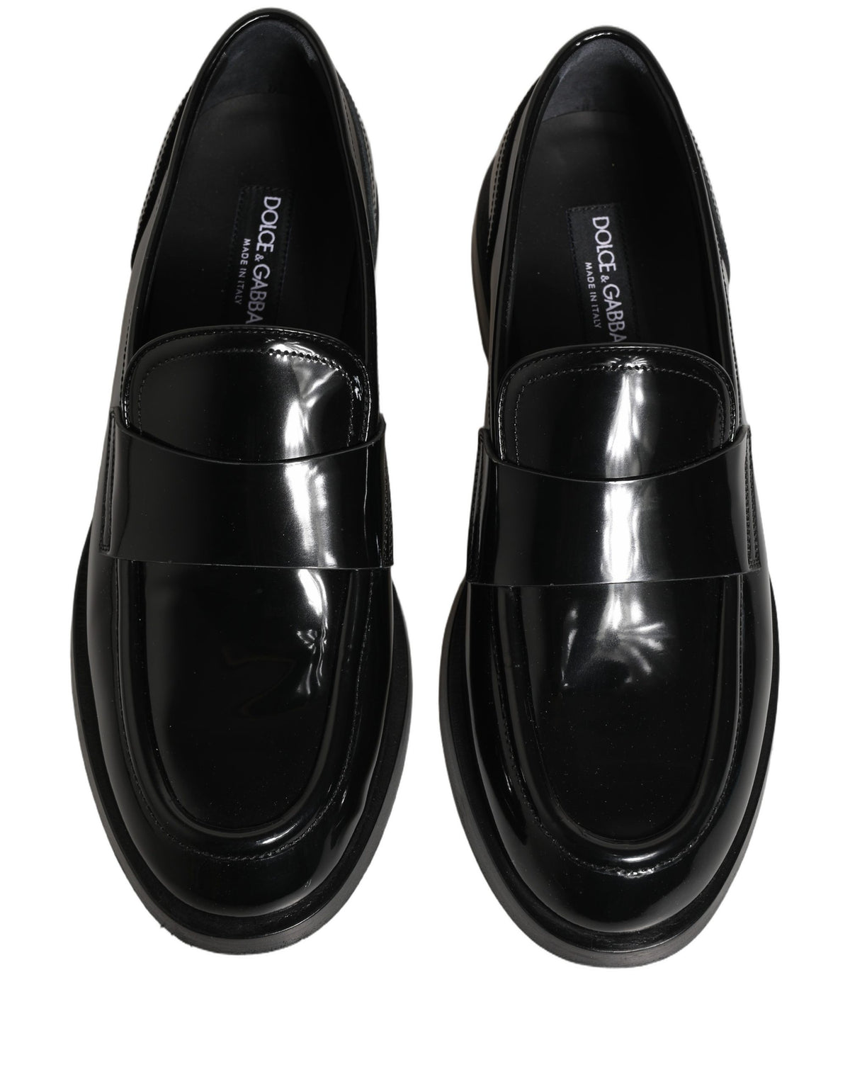 Dolce & Gabbana Black Leather Luxe Dress Loafers for Timeless Elegance