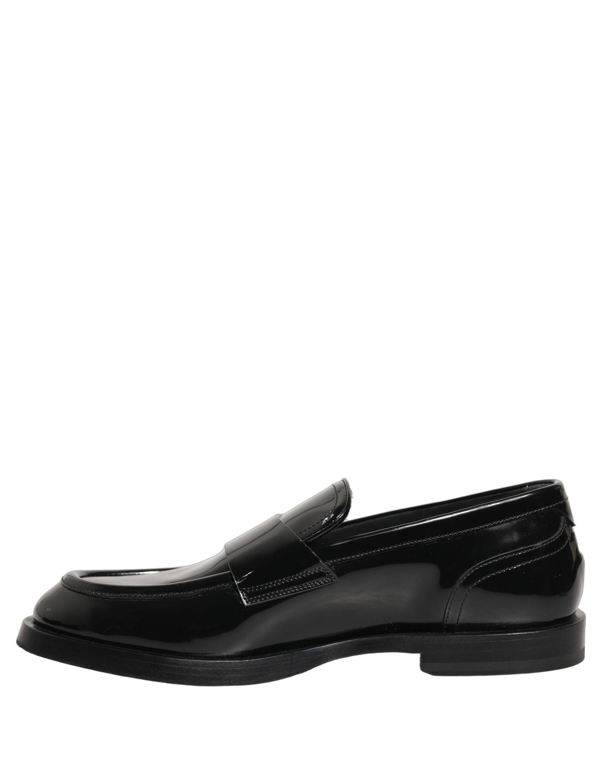 Dolce & Gabbana Black Leather Luxe Dress Loafers - Timeless Elegance