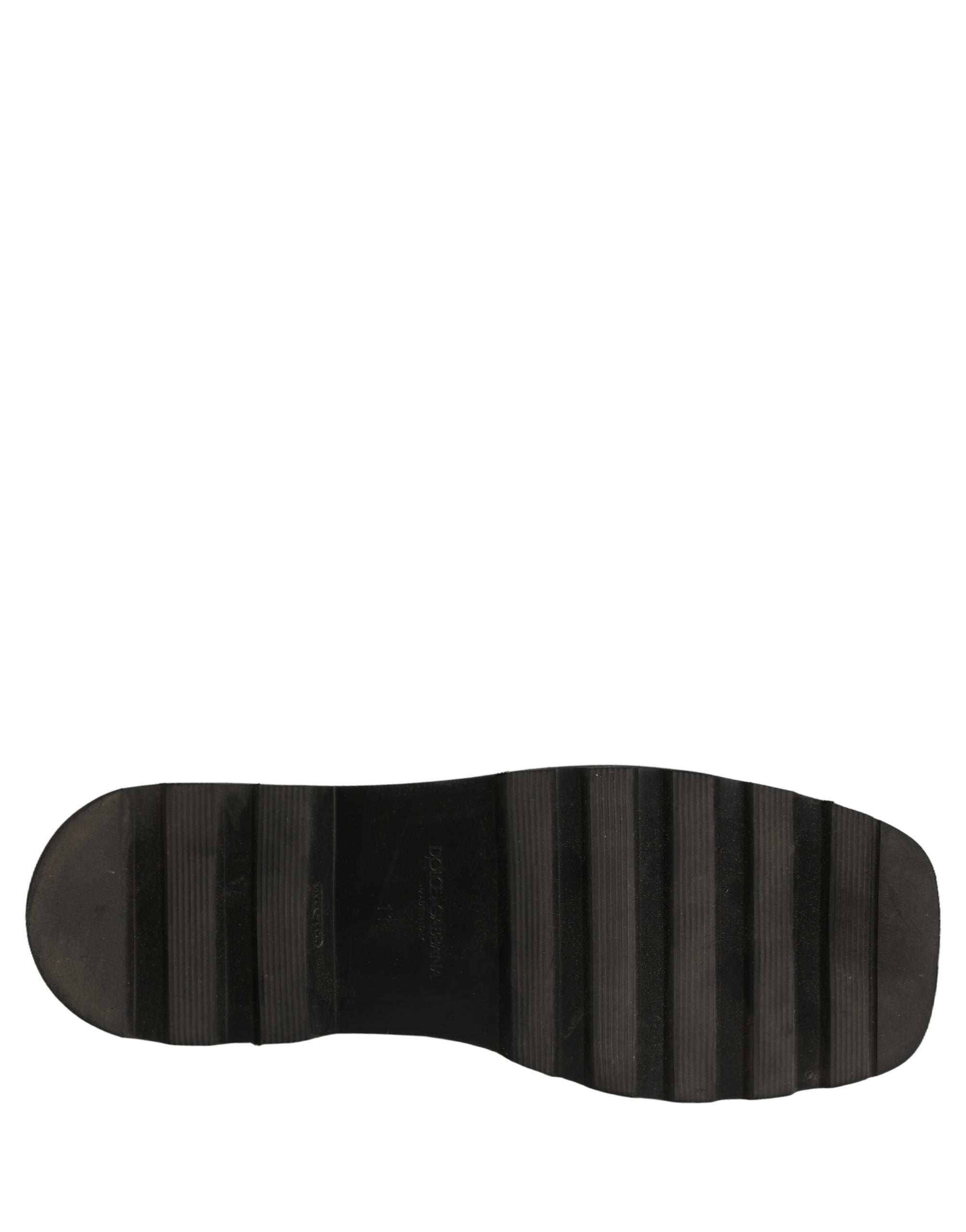 Dolce & Gabbana Black Calfskin Leather Loafers for Timeless Elegance