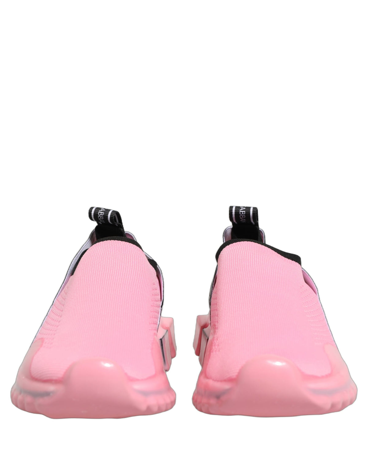 Elevate your style with Dolce & Gabbana's Pink Sorrento Sneakers, crafted in Italy from luxurious materials, embodying sophistication and timeless allure for the discerning individual.